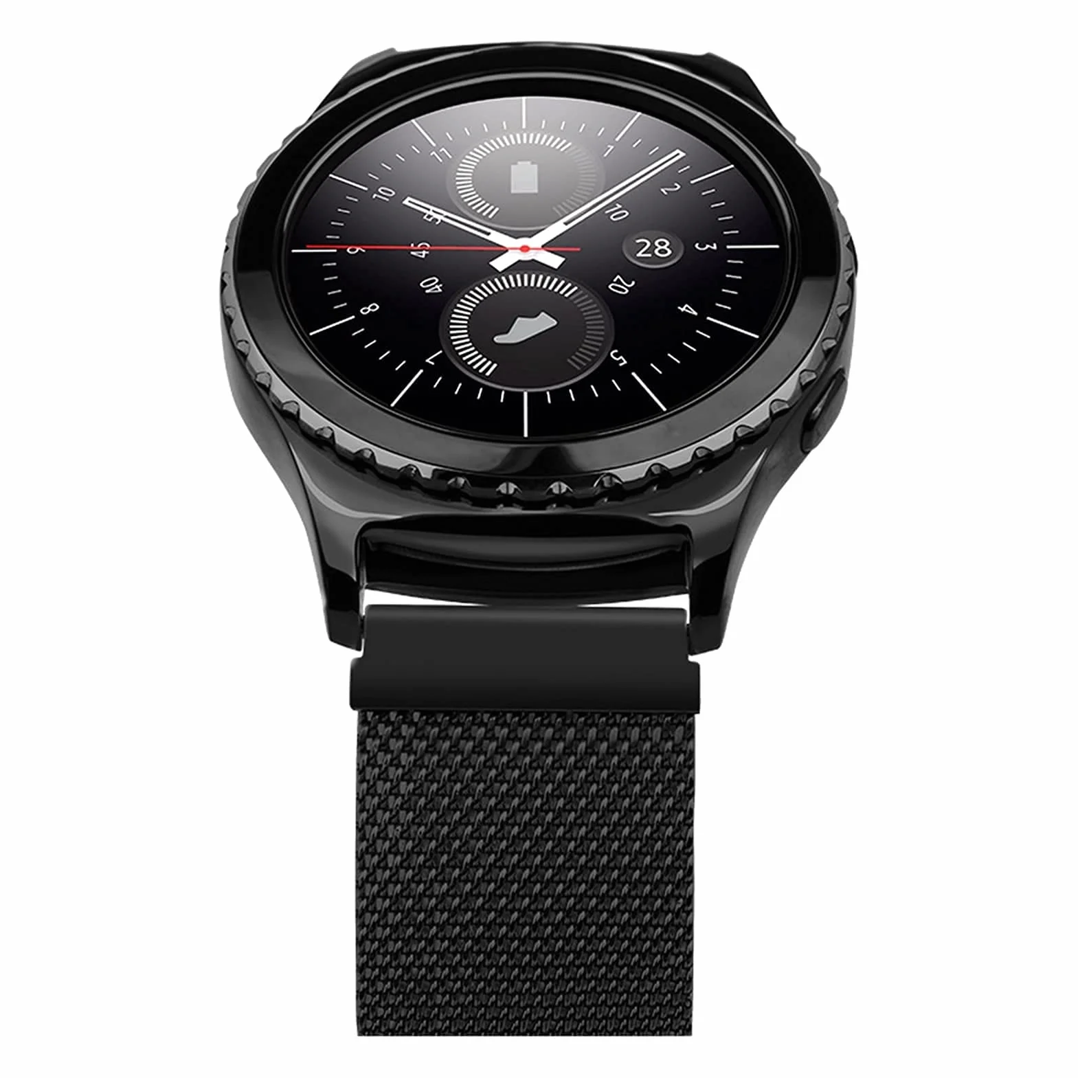 Mesh Universal Watch Bransoletka Bransoletka ze stali nierdzewnej magnetyczne blokady bezpieczeństwa, do inteligentnego zastępowania paska 12-24 mm, zastępowanie opaski zegarek