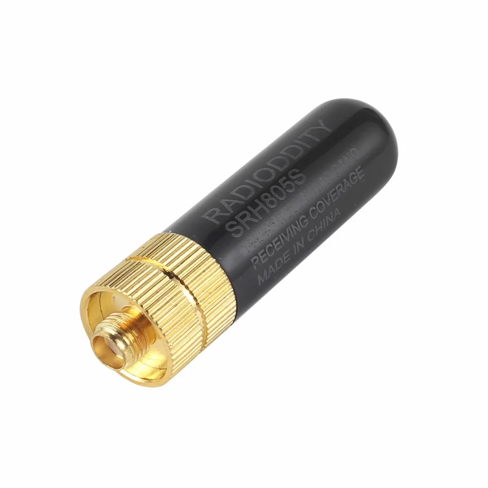 Radioddity SRH805S antena Walkie Talkie SMA-F dwuzakresowa VHF/UHF 144/430MHz High Gain, czarna
