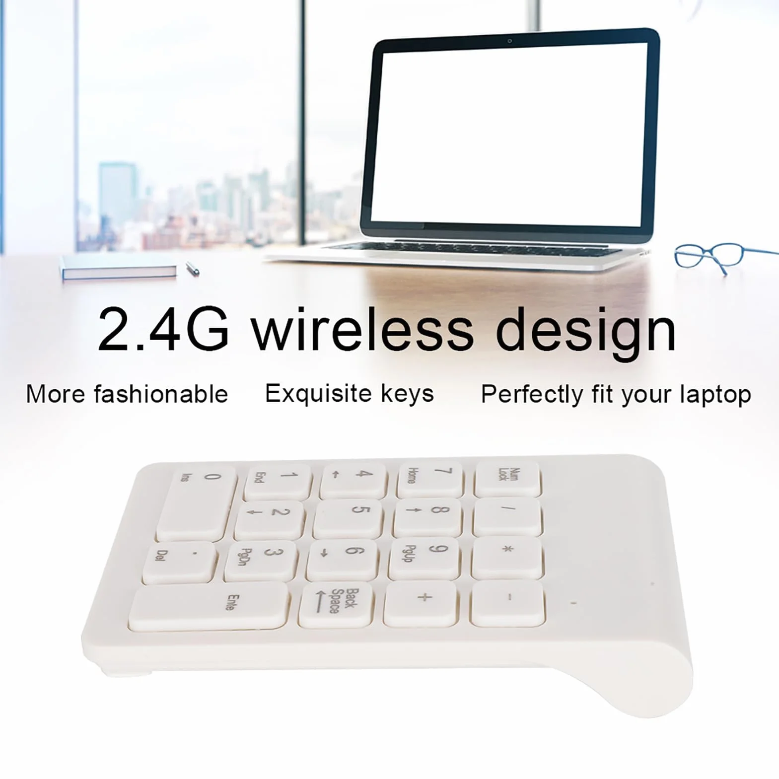 Mini bezprzewodowa klawiatura cyfrowa 18 klawiszy ergonomiczna USB