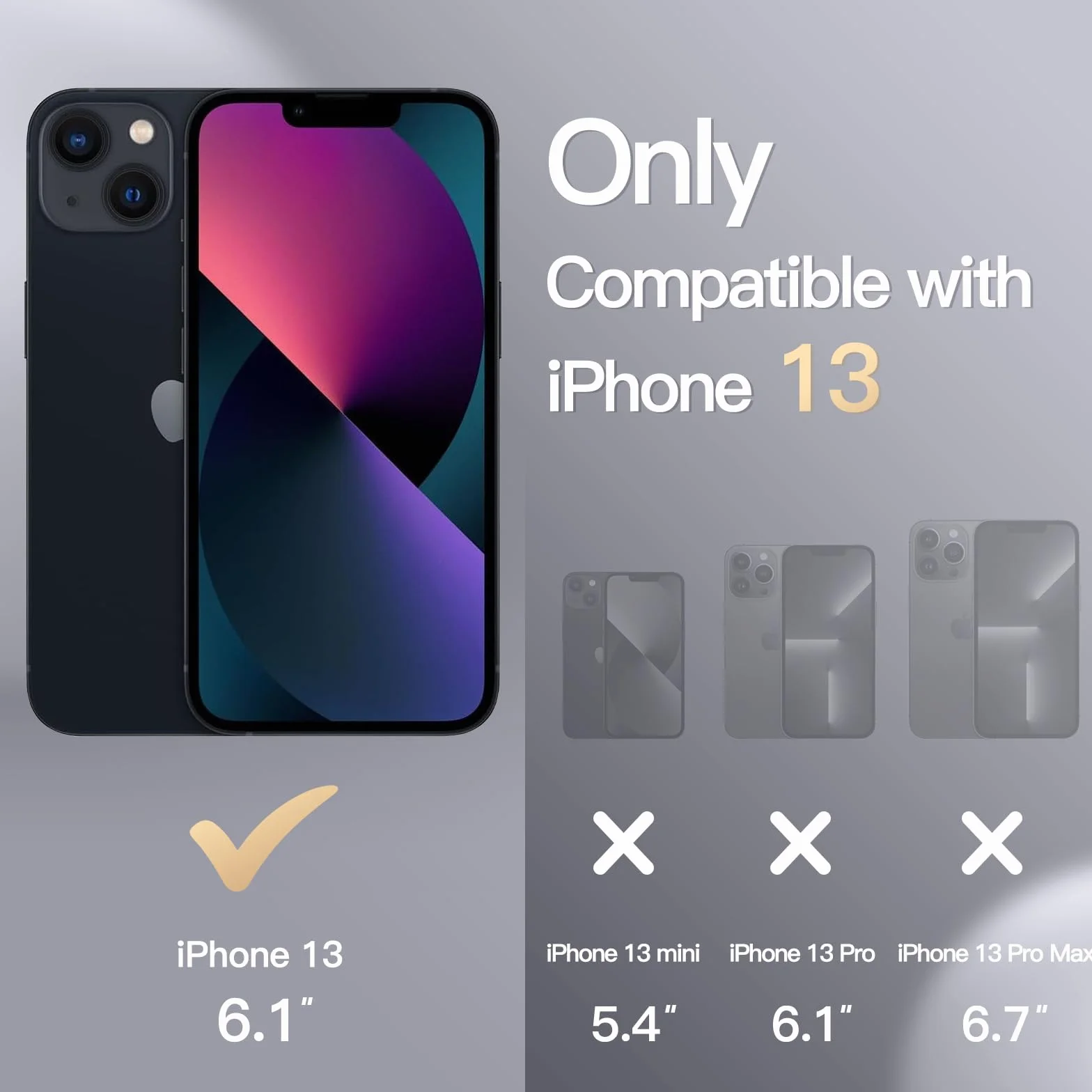 JETech Magnetyczne Silikonowe Etui dla iPhone 13 6,1 Cala, Kompatybilny z MagSafe, Case ze Obiektyw Aparatu Pełny Ochrona (Czarny)