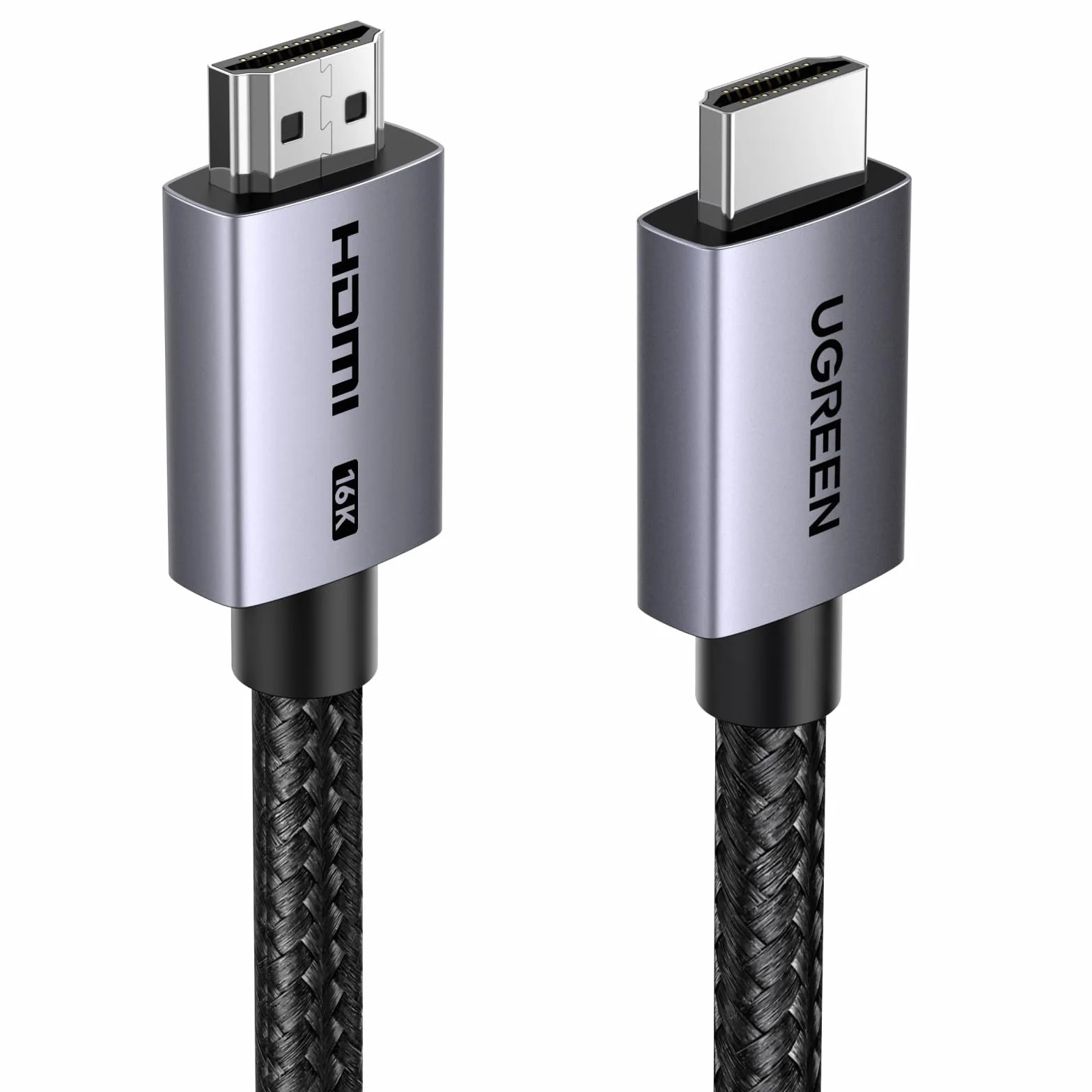 Kabel HDMI UGREEN 2.2 16K@60Hz 8K@240Hz 4K@480Hz 96 Gbps Ultra High Speed eARC HDR10+ VRR ALLM Dolby Vision HDCP 2.3 kompatybilny z komputerem stacjonarnym, laptopem, monitorem, PS5, PS4(2 m)