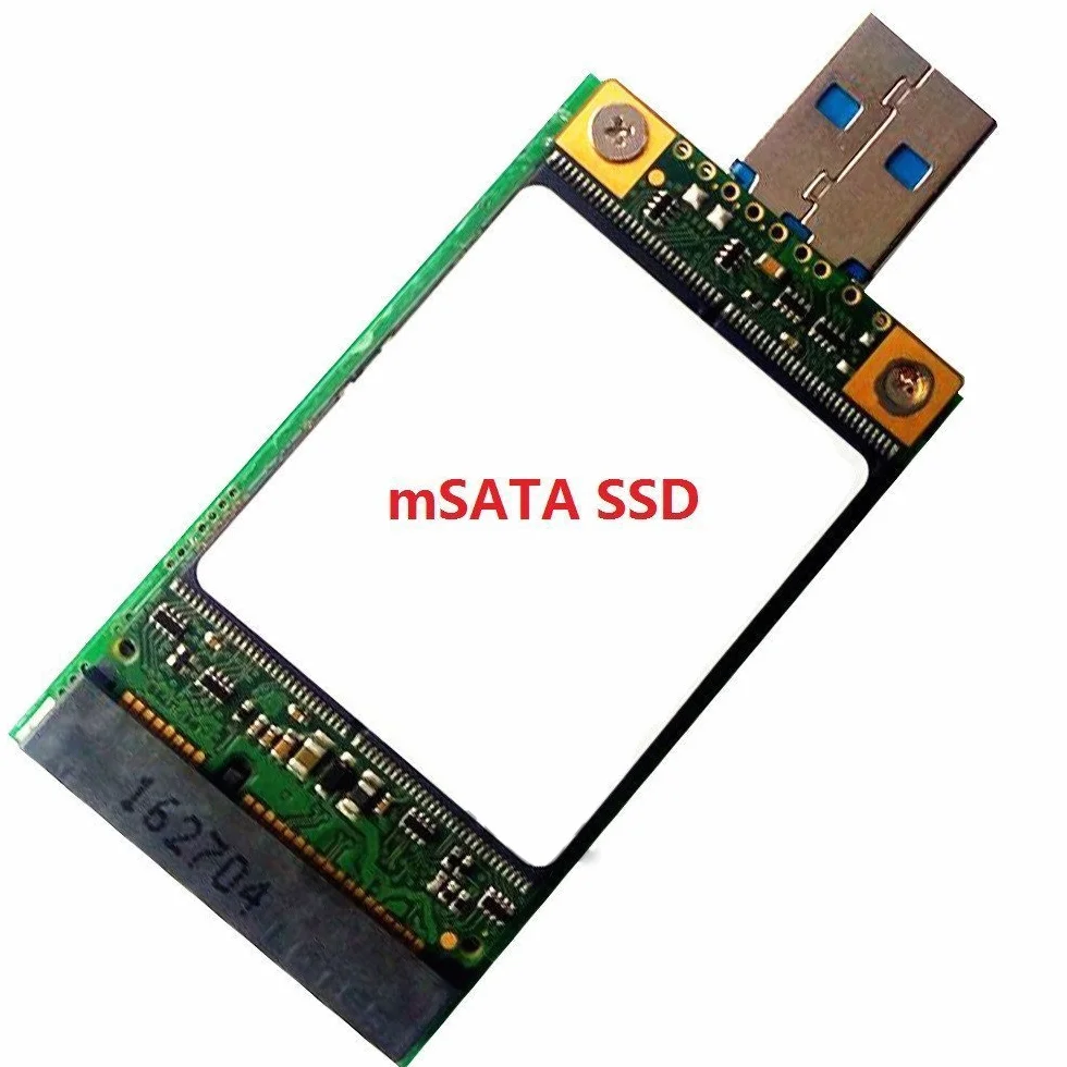LEAGY mSATA SSD adapter do USB 3.0, Mini SATA można używać jako przenośny dysk flash / zewnętrzny dysk twardy, 50 mm Mini PCIe Solid State Drive Reader Converter