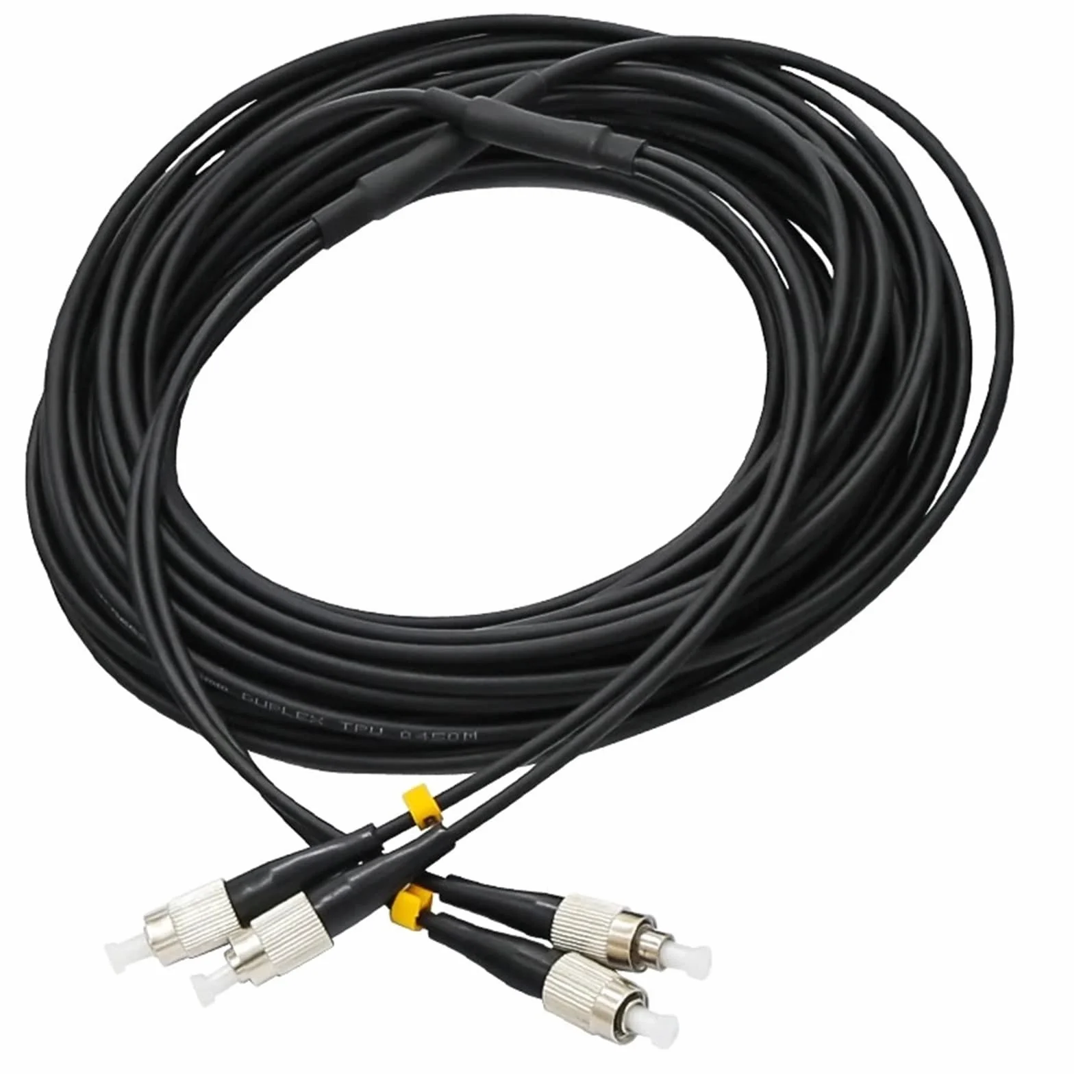 Kabel zewnętrzny światłowodowy, SC-SC/FC/LC jednomodowy 2 rdzenie, Duplex, opancerzony kabel połączeniowy do skakania kabla oplotu, 200 m, 250 m, 300 m (SC-SC 300m)
