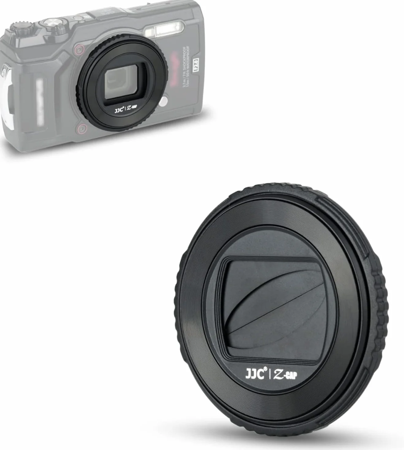 JJC Osłona obiektywu chroniąca soczewkę dla aparatów Olympus Tough TG-6, TG-5, TG-4, TG-3, TG-2 i TG-1F, OM SYSTEM TG-7, zamiennik dla osłony obiektywu Olympus LB-T01