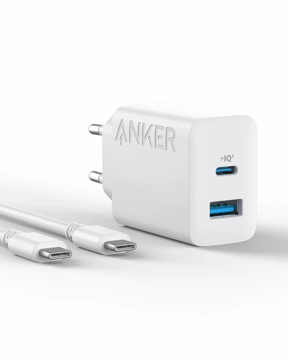 Anker Ładowarka 20W USB C Zasilacz Sieciowy z Kablem USB-C 150cm Biały