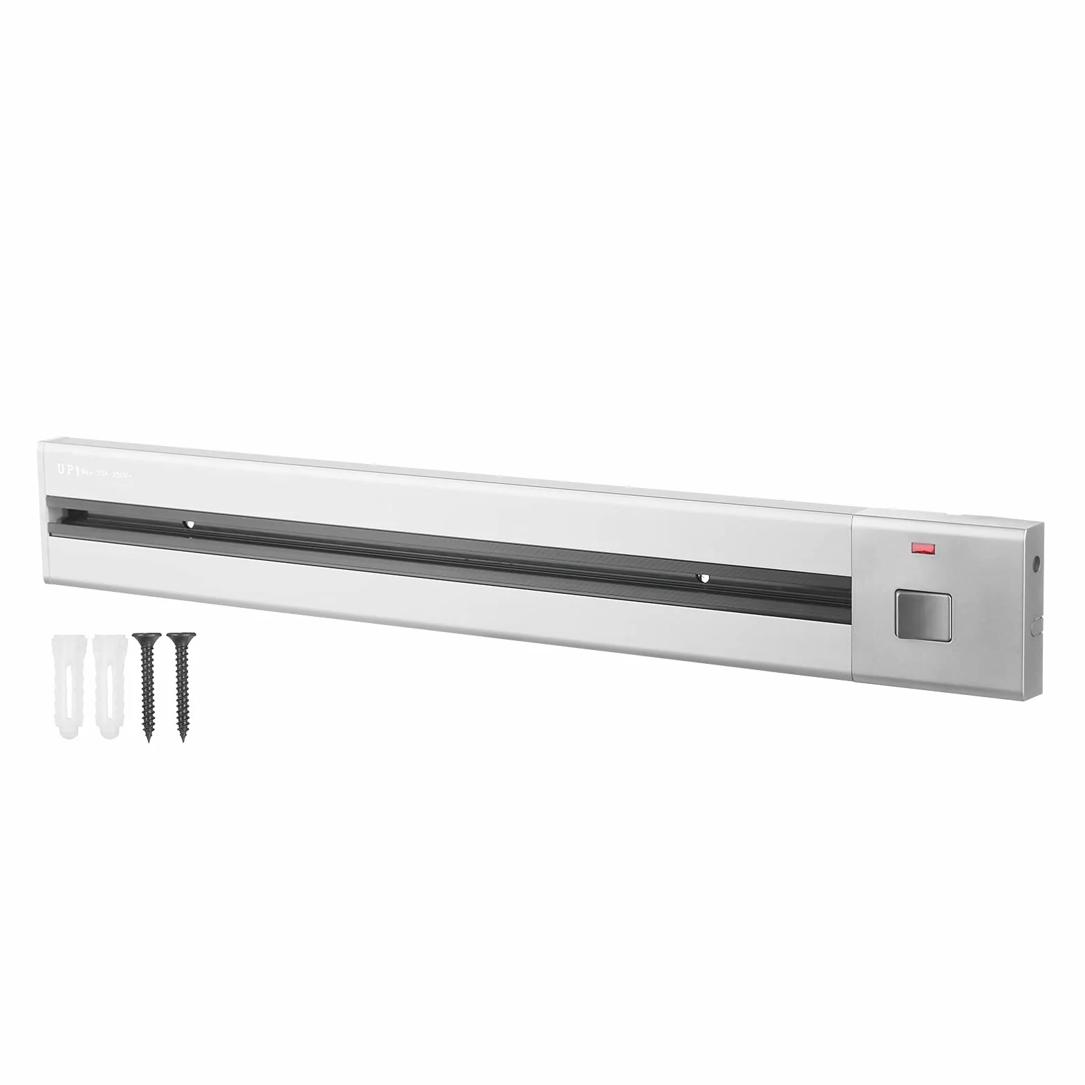 Mocne Gniazdko Elektryczne Szyna do Gniazdek Kuchennych ze Stopu Aluminium do Ruchomego Gniazdka Elektrycznego Współpracuje z Ruchomym Gniazdkiem Użytku w Kuchni/sypialni/szkole Czarny 23,6 Cala