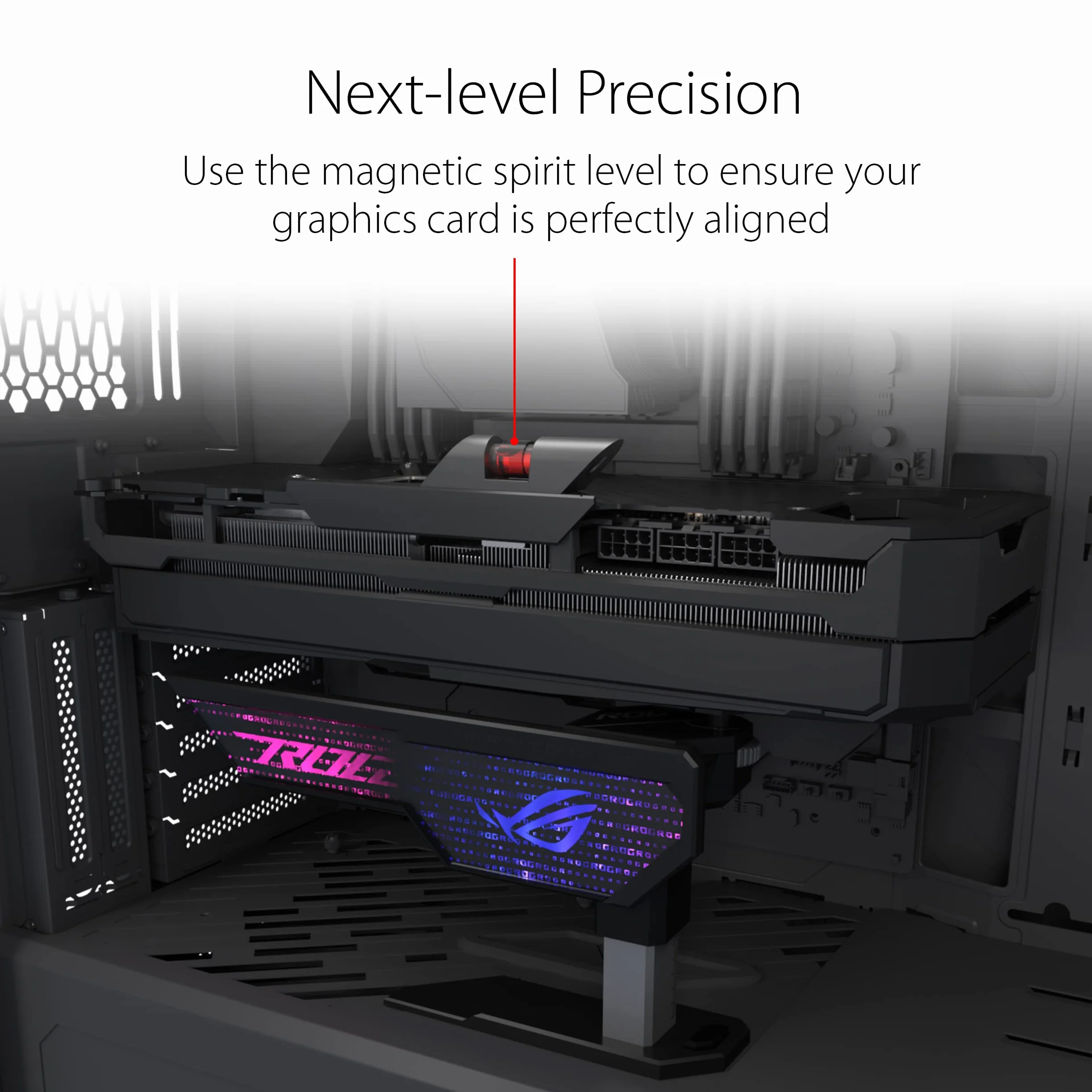 Asus Rog Herculx 90DA0020-B09000 Wsparcie dla Karty Graficznej, Nero, 72-128mm