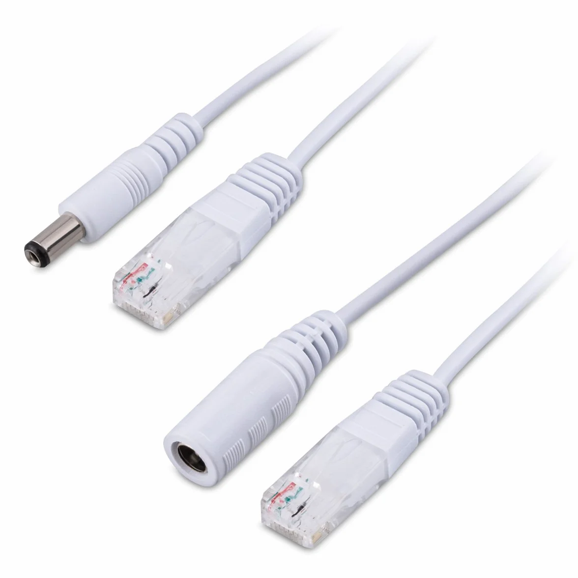 kwmobile Pasywny adapter PoE zestaw kabli Power over Ethernet wtryskiwacz PoE rozdzielacz PoE RJ45