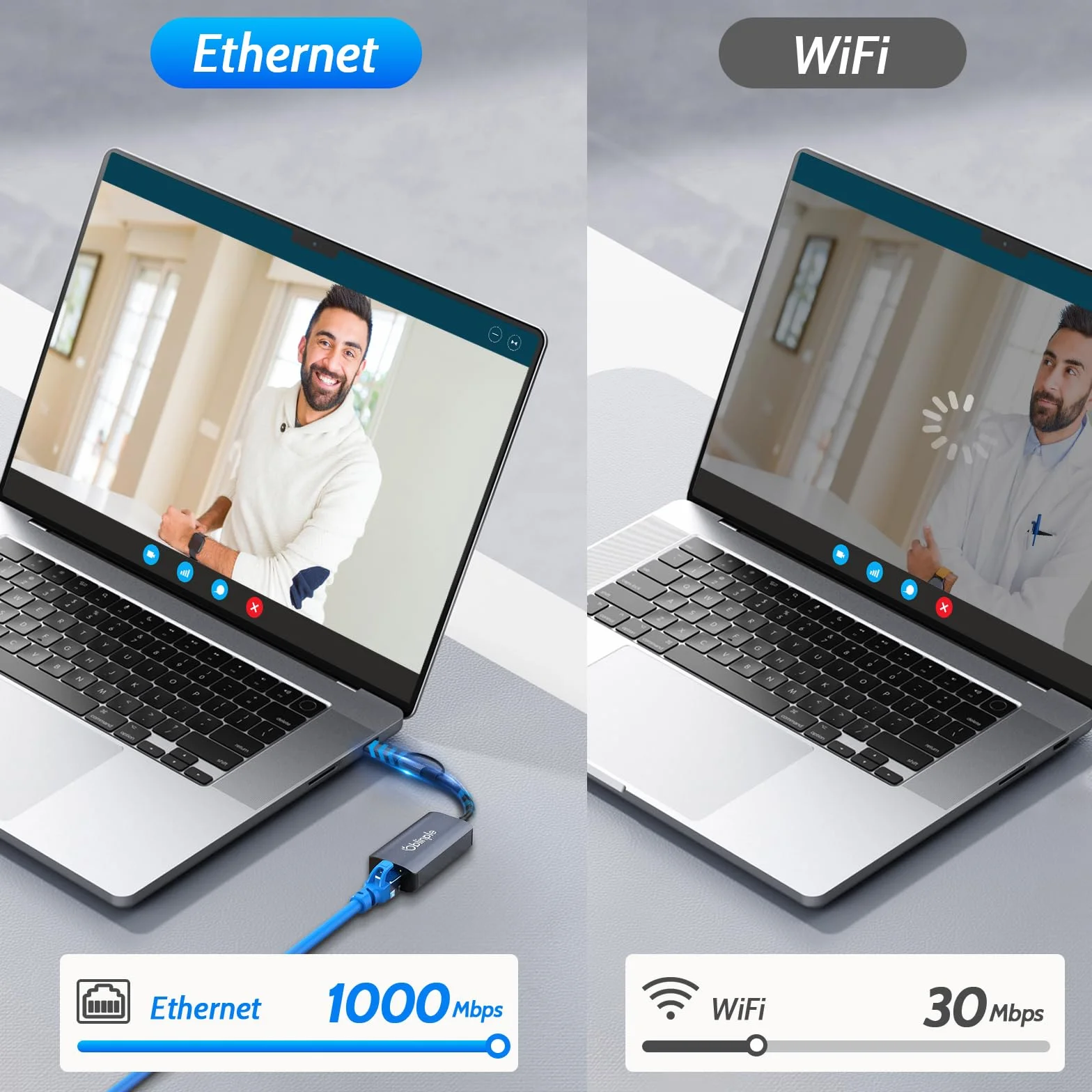 Adapter USB C na Ethernet, 2 w 1, USB 3.0, 1000 Mbps, typ C na RJ45, adapter sieciowy Gigabit LAN, do systemu Windows XP, Mac OS, Linux, Vista, do MacBooka, laptopa