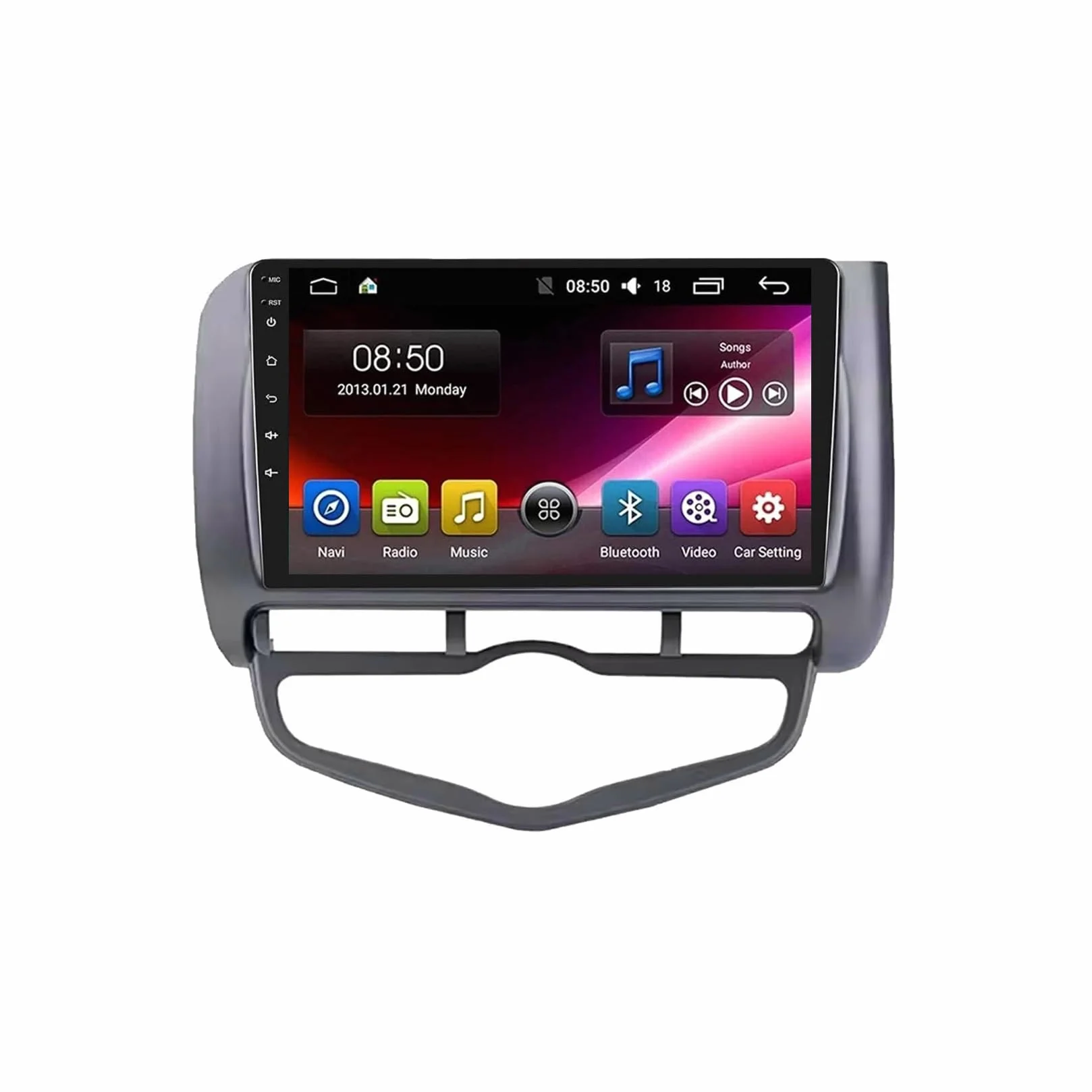 Radio Samochodowe dla Honda Jazz 2002-2007 Przenośny OdtwarzaczDotykowym Hd, Bluetooth, Wi-Fi, Radiem, Wideo I Muzyką; Mirror Link, 8 Rdzeń 4G+64G