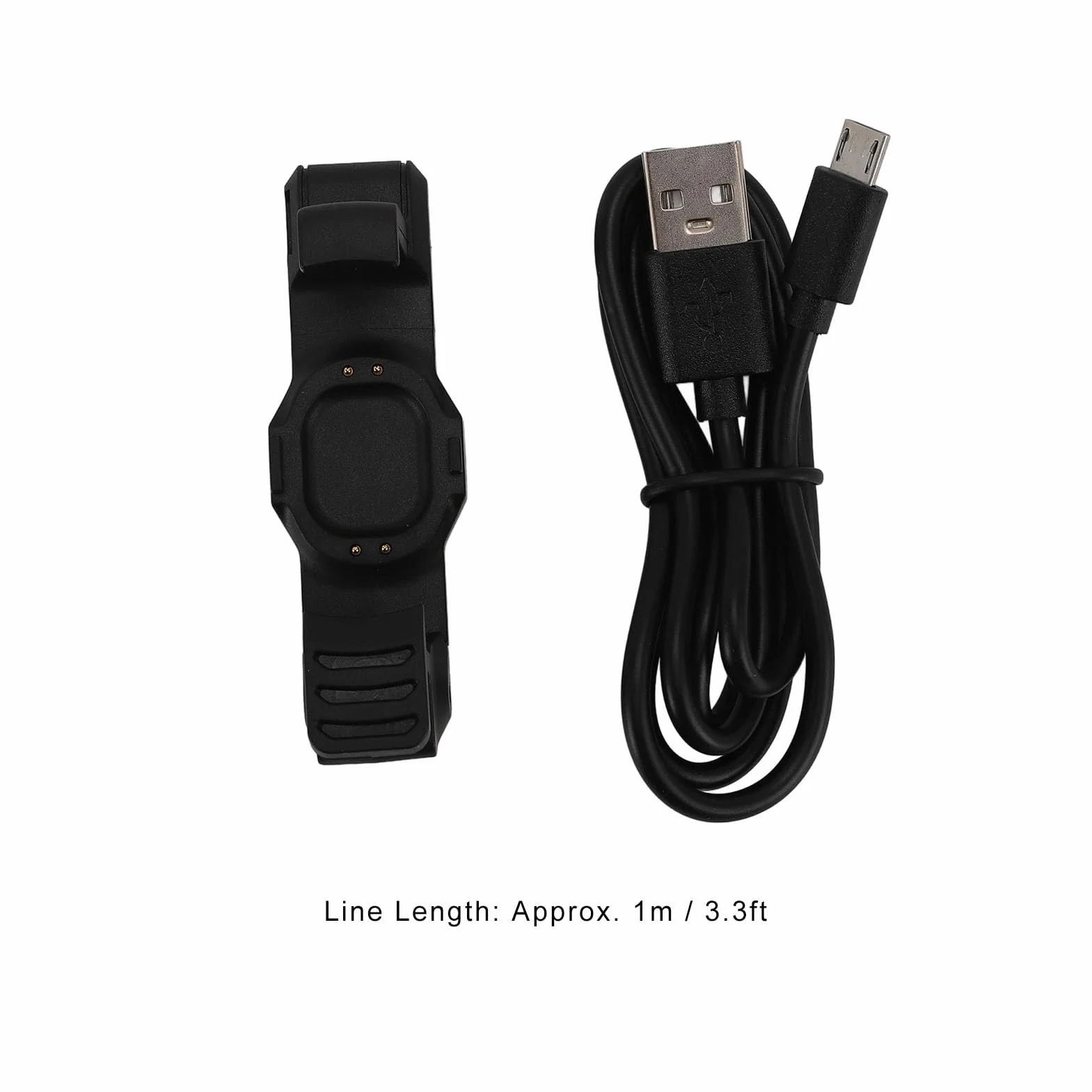 Stacja ładująca do Urządzenia Forerunner 225 GPS Running, z Kablem ładującym USB o Długości 3,3 Stopy, Akcesoria do Smartwatcha, Klips do ładowania