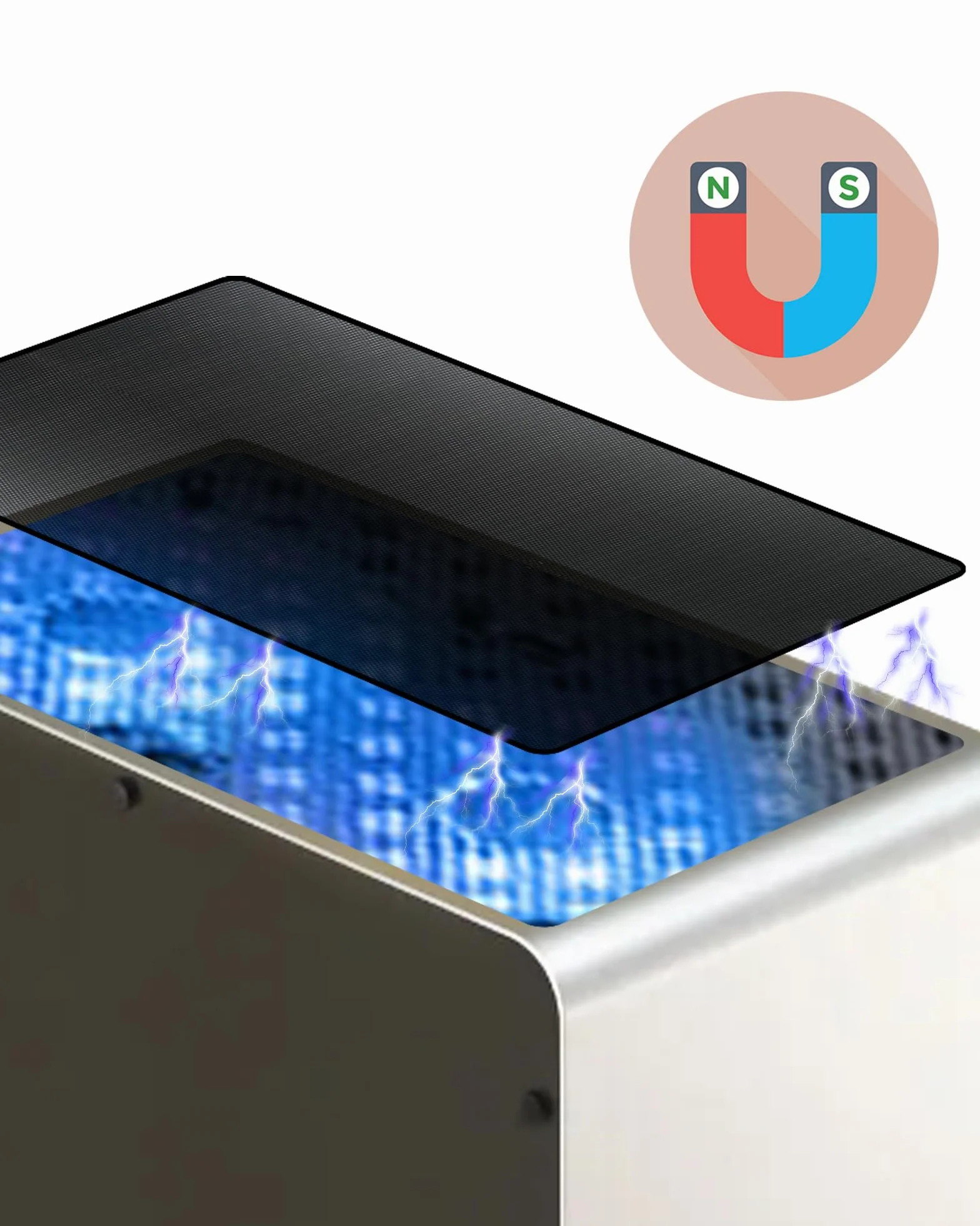 Obudowa PC osłona filtra przeciwpyłowego 400x300 mm 2 sztuki z paskami magnetycznymi
