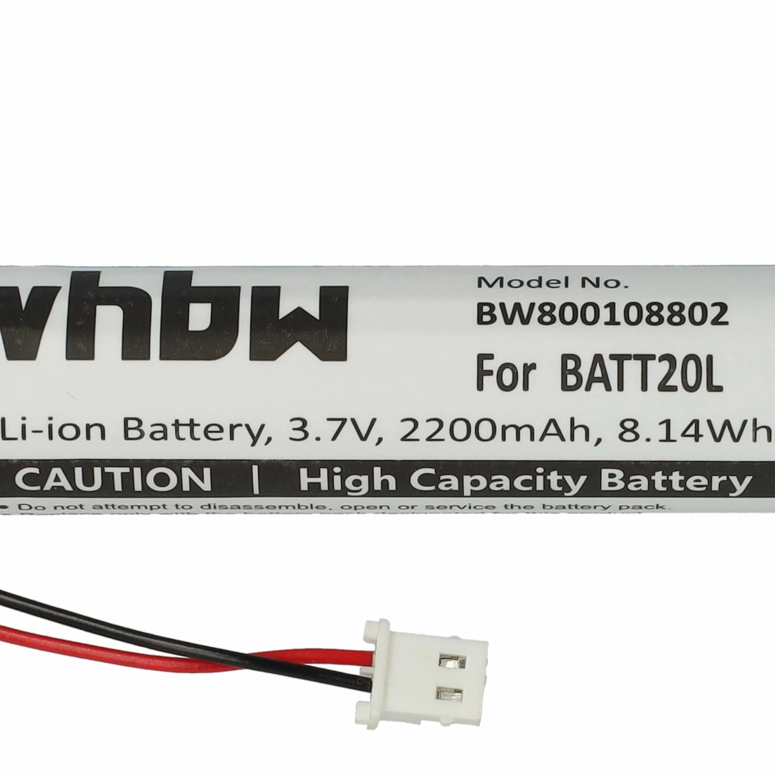 vhbw 1 x akumulator kompatybilny z Midland ER200, ER300 radio cyfrowe (2200 mAh, 3,7 V, Li-Ion) - zamiennik do BATT20L