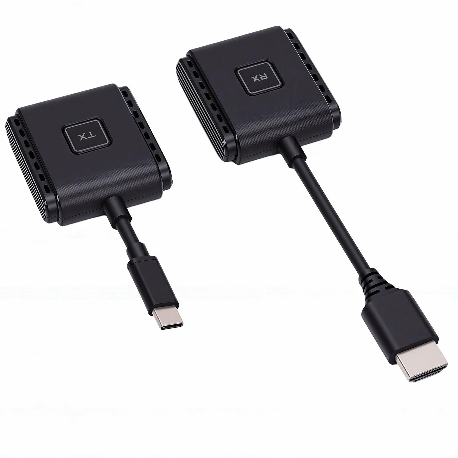 Bewinner Bezprzewodowy Zestaw Nadajnika i Odbiornika HD, Interfejs Multimedialny Typu C do HD Adapter do Lustrzanego Odbicia Ekranu 1080P 60 Hz Projektora Laptopa w Sali Konferencyjnej