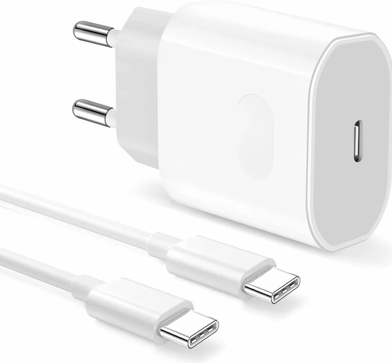 Ładowarka USB C 20 W do iPhone 15/16, iPad Pro 12.9/11/Air 2024, kabel 2 m