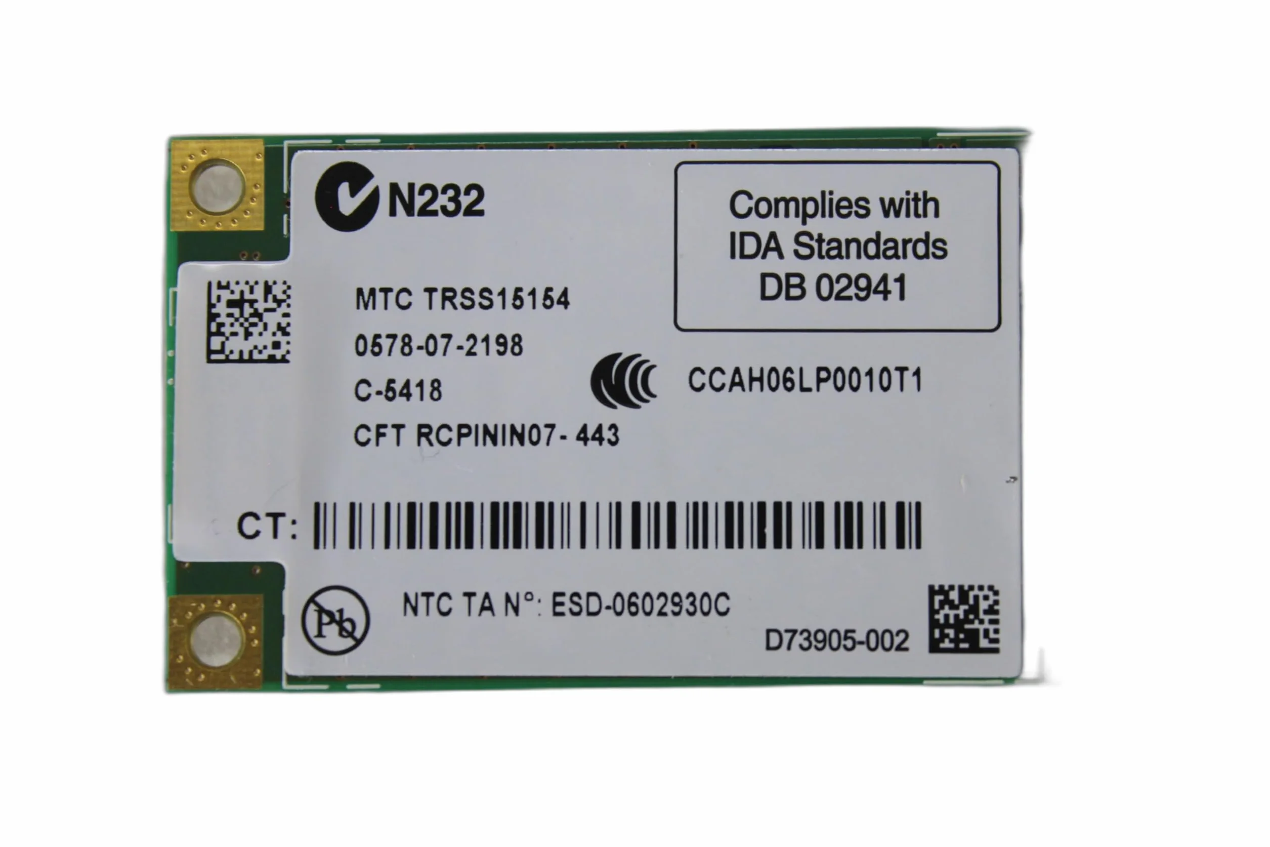 Intel Bezprzewodowy adapter sieciowy WiFi Link 4965AGN Mini Card