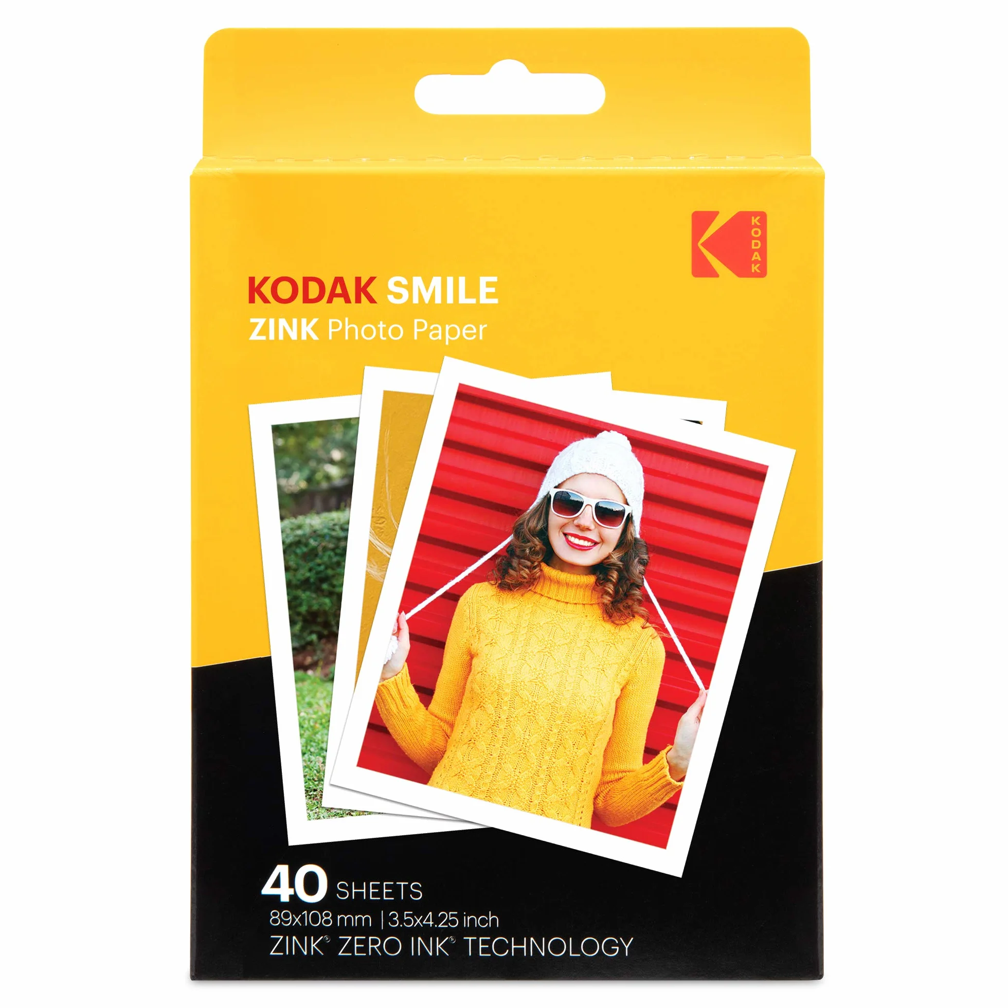 Kodak 8,5 x 10,5 cm Premium Zink Print Papier fotograficzny (40 arkuszy) kompatybilny z Kodak Smile Classic Instant Camera