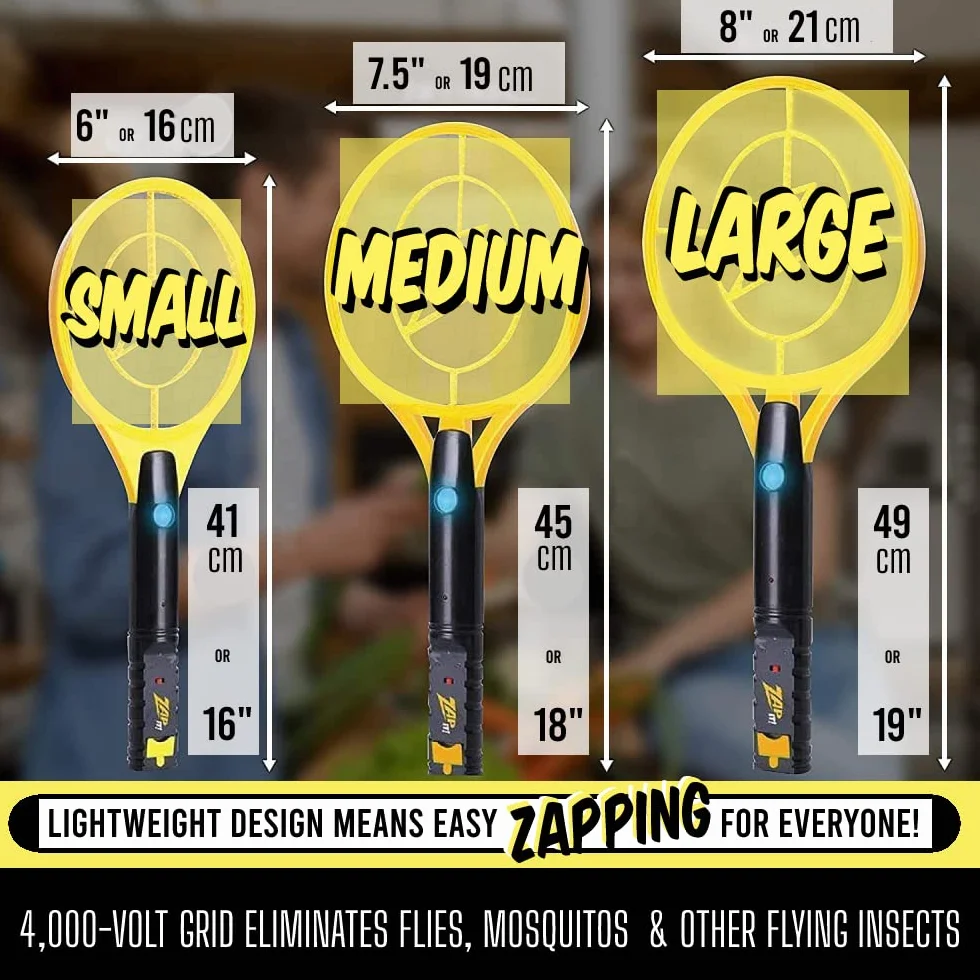 Zap It! Bug Zapper łapka na muchy USB LED duża