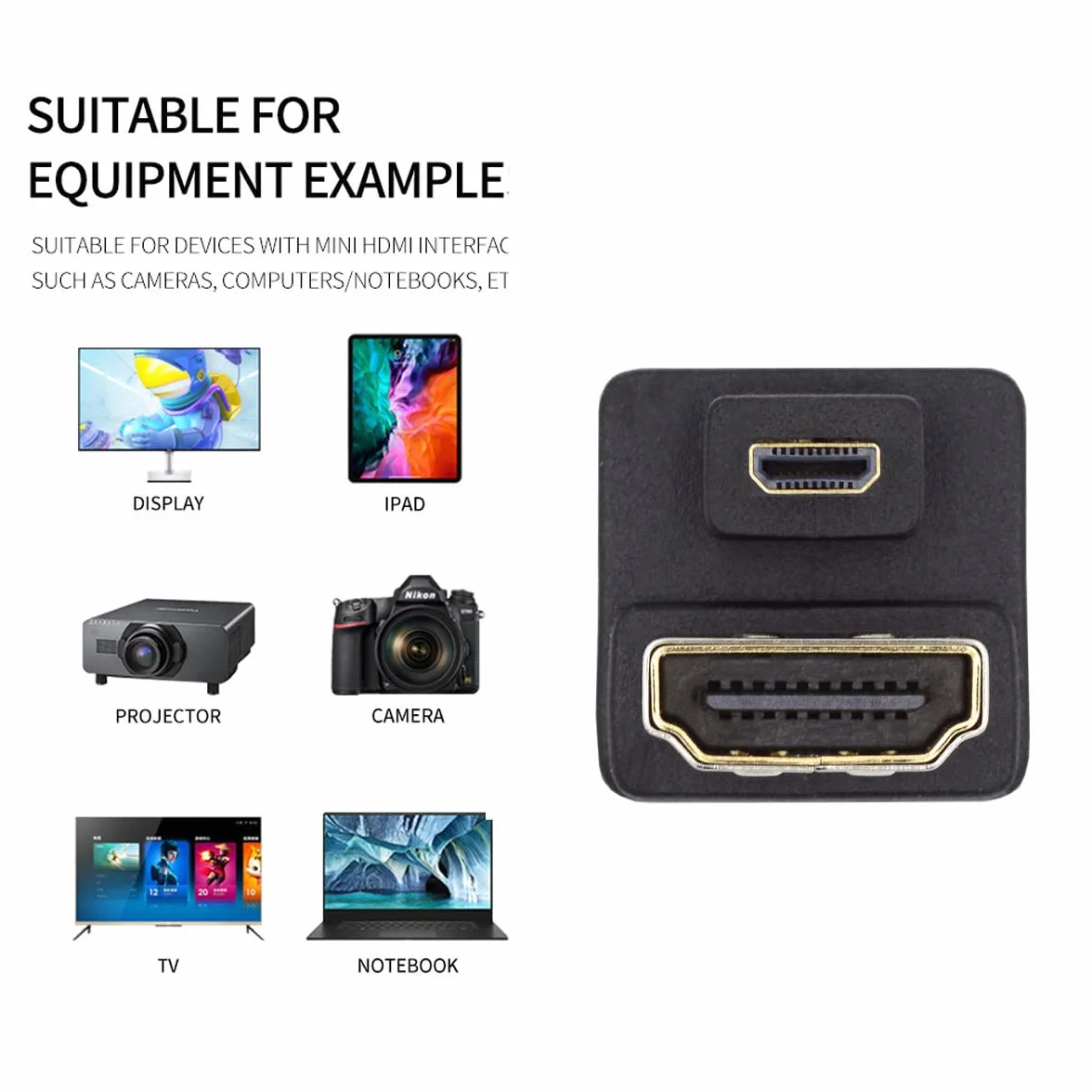 Kabel Micro HDMI na HDMI Adapter 4K 360° kątowy 1.4m