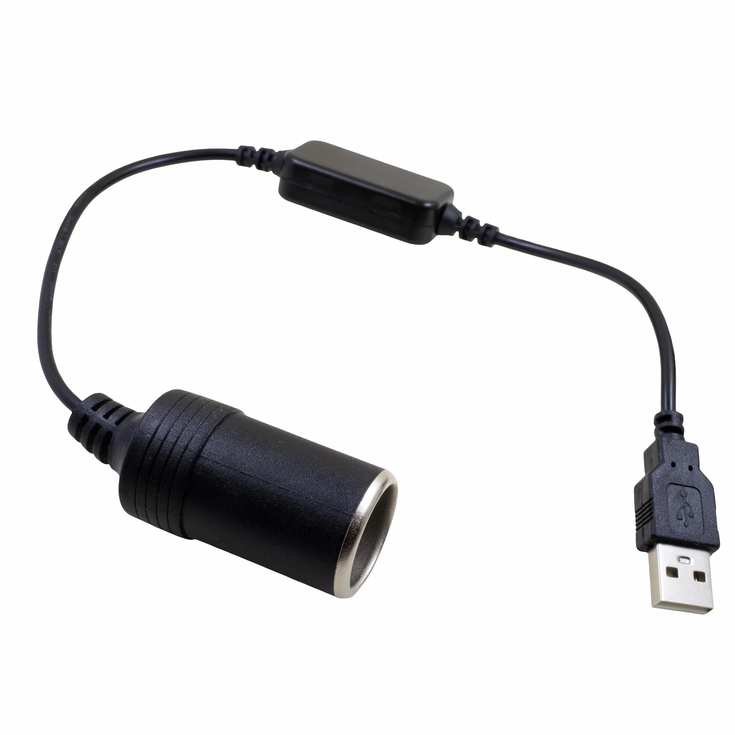 Kabel zasilacza do zapalniczki samochodowej USB na 12 V 8 W, kompatybilny z kamerami samochodowymi, GPS, paskami LED i elektroniką samochodową, kompaktowy i bezpieczny konwerter