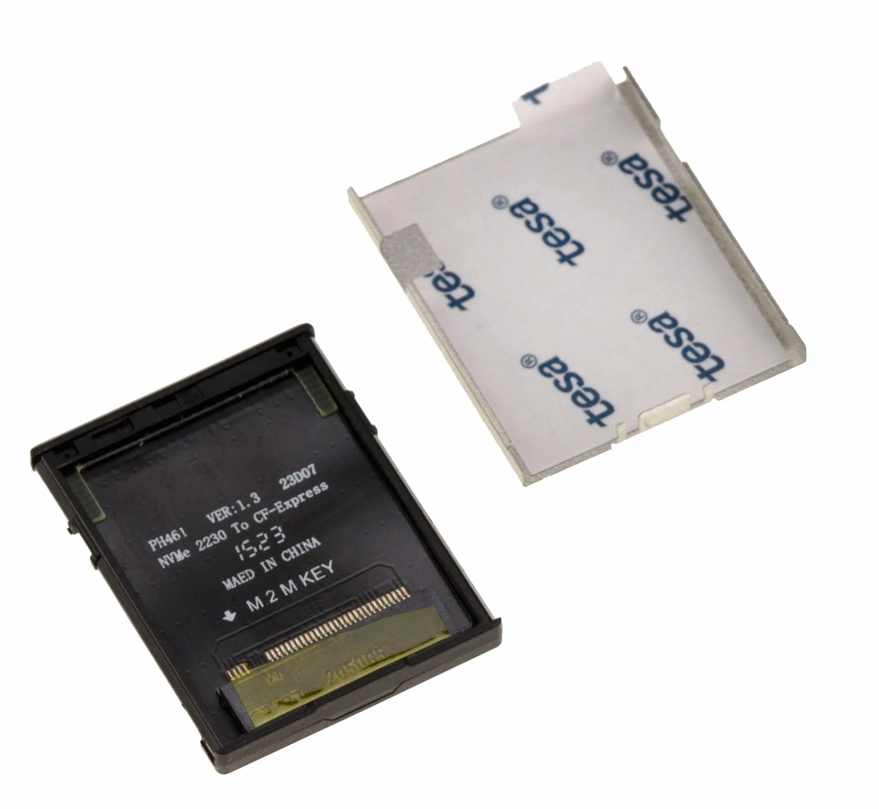KALEA-INFORMATIQUE Adapter do używania dysku SSD M2 NVMe 2230 zamiast karty CF Express typu B w kamerze. Z osłoną ochronną.