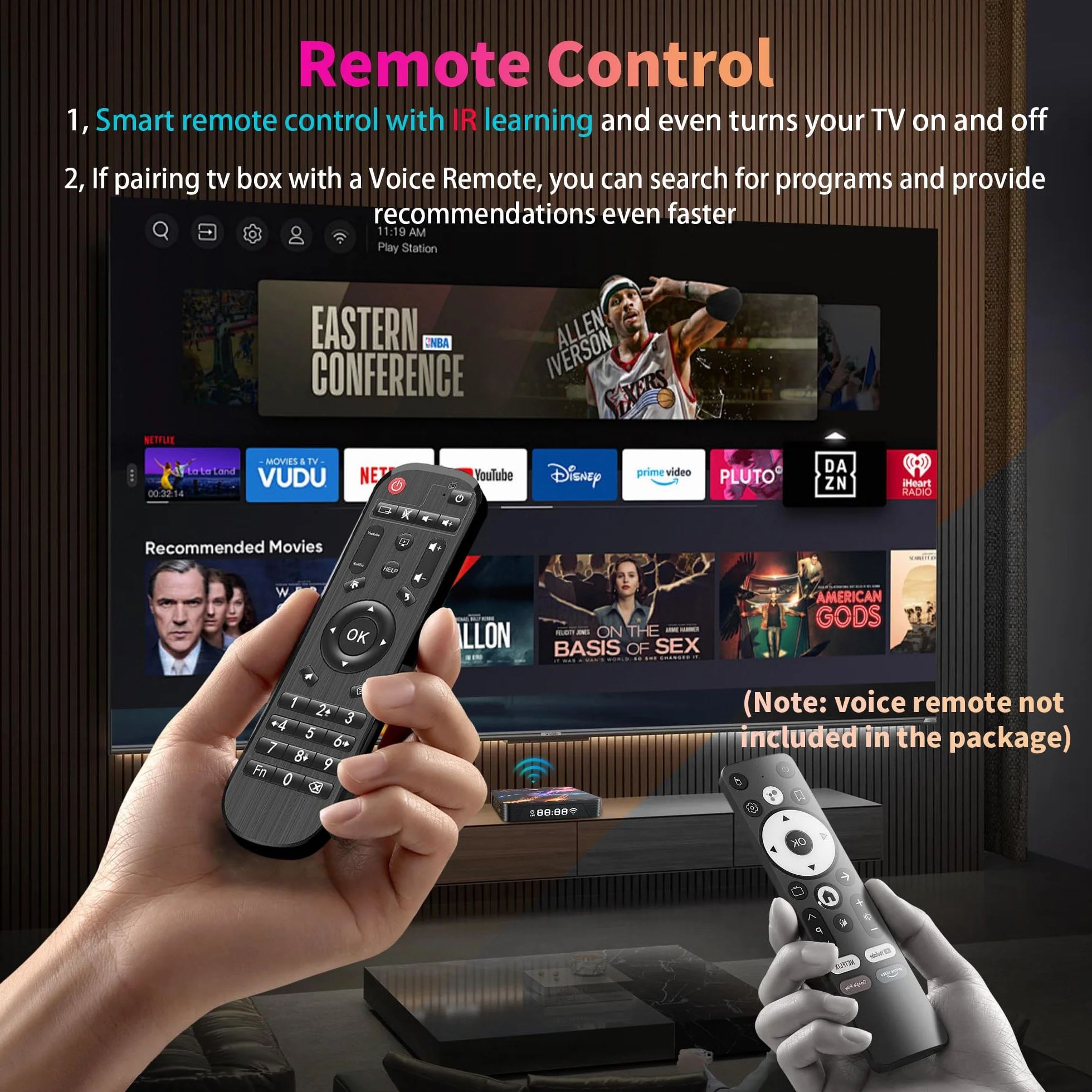 GREVA 8K Android 14.0 TV Box 2026, 3D HD Android Box 4 GB RAM 64 GB ROM, chipset RK3528, obsługa chipsetów 2,4 GHz / 5,0 GHz Dual WiFi6 HDR10 BT5.0 Ethernet LAN, Internet TV, Bluetooth, Smart