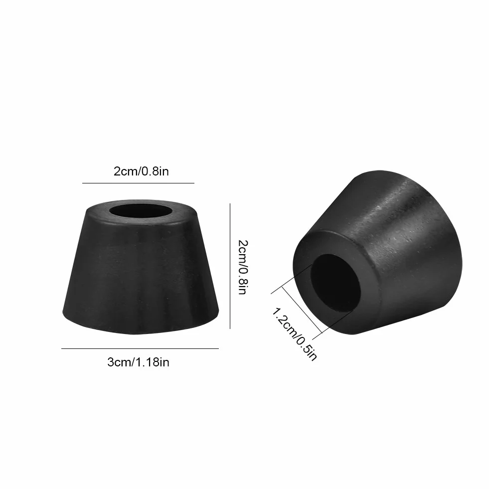 VBESTLIFE 8 szt. 30 x 20 mm gumowe nóżki antywibracyjne podstawka pod głośnik wzmacniacza gitarowego w/śruby