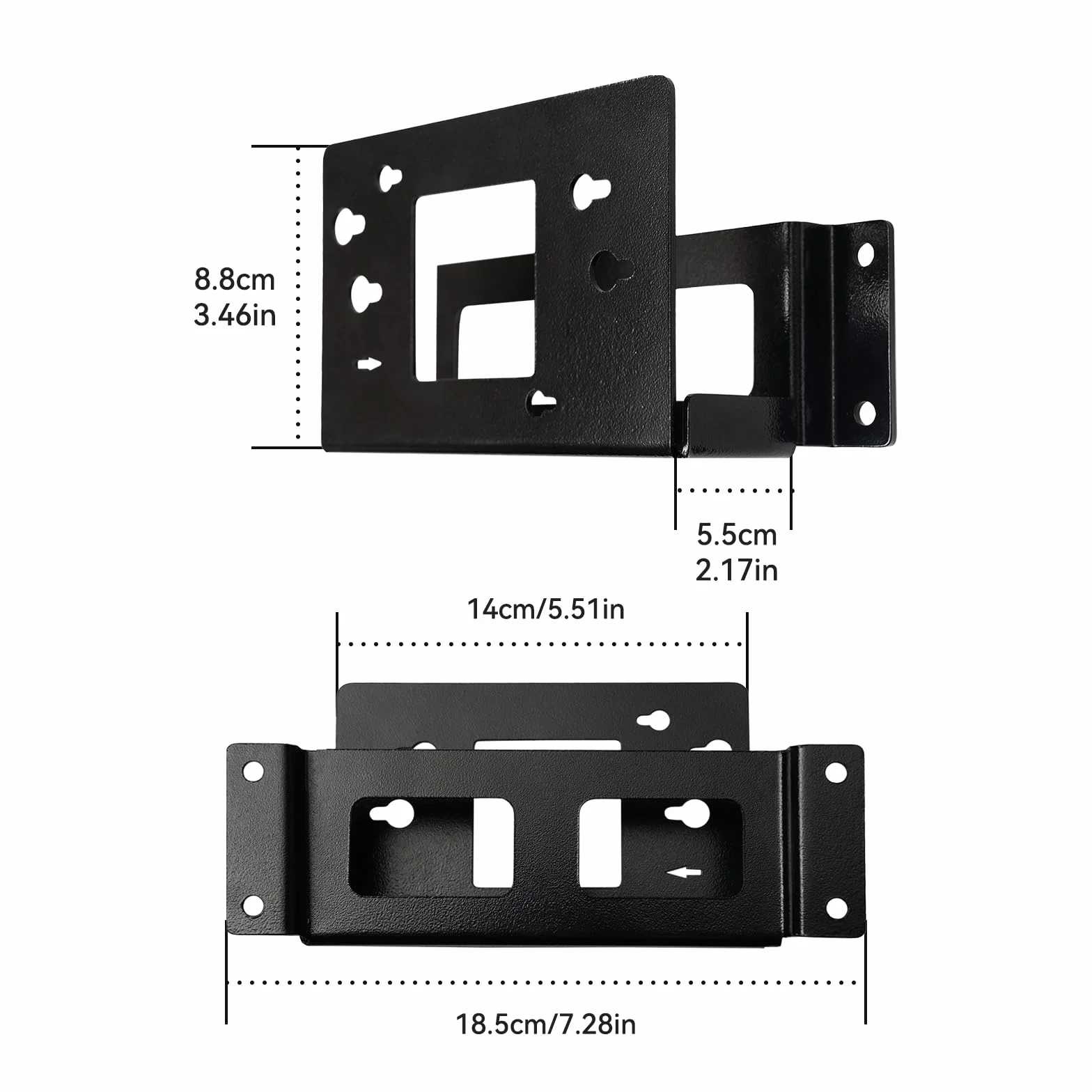 shinar Uchwyt ścienny pod szafkę,stojak z metalu,pod biurko kompatybilny z Dell(Docking Station) stacjami dokującymi(UD22/WD19/WD19S/WD22TB4/WD19TBS/WD25/SD25),opaski kablowe