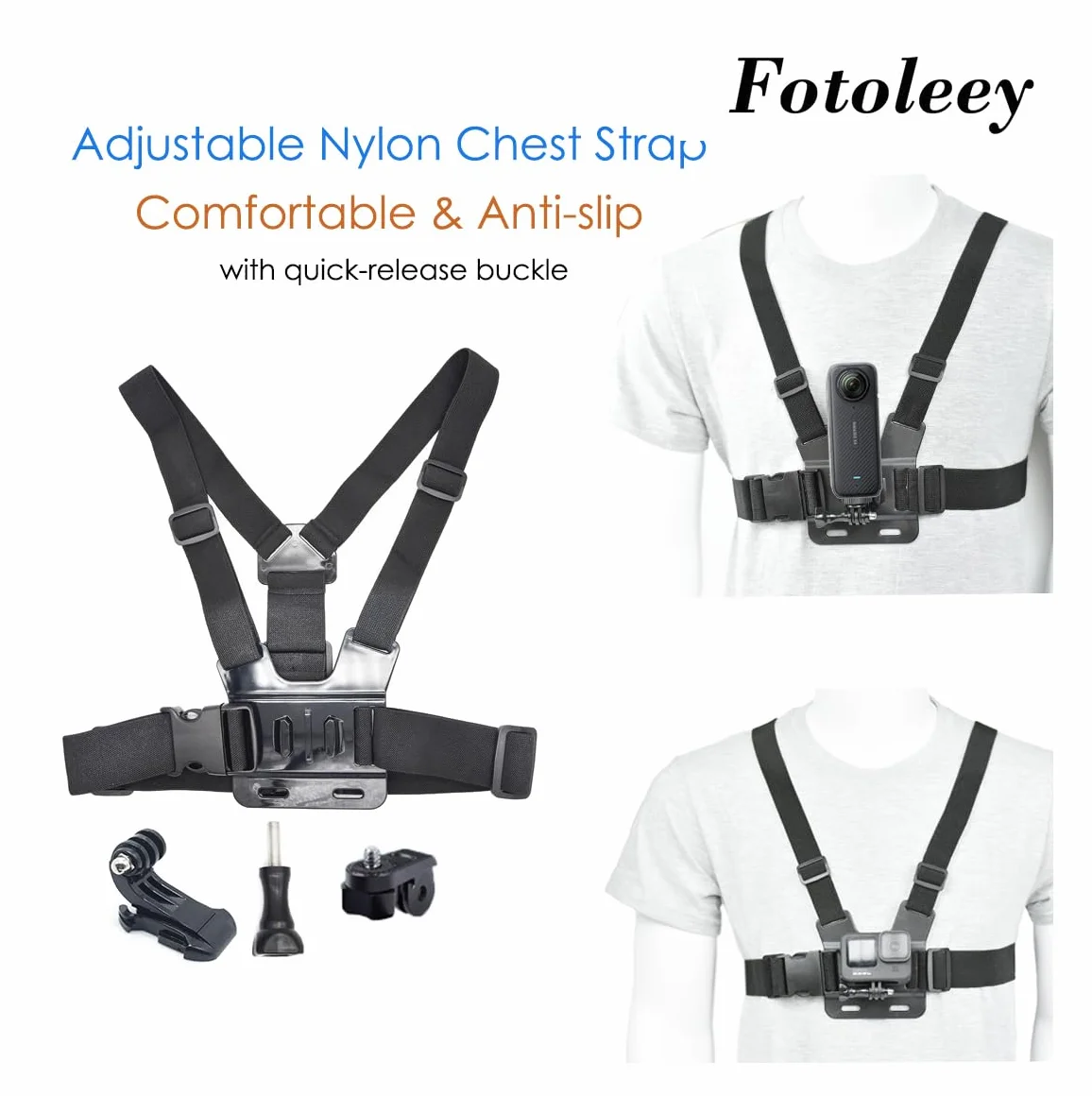 Zestaw akcesoriów do kamery sportowej – uchwyty na nadgarstek do Insta360 X4/X3/X2/One RS/Ace/Ace Pro/Go2, kompatybilne z GoPro Hero 13/12/11/10