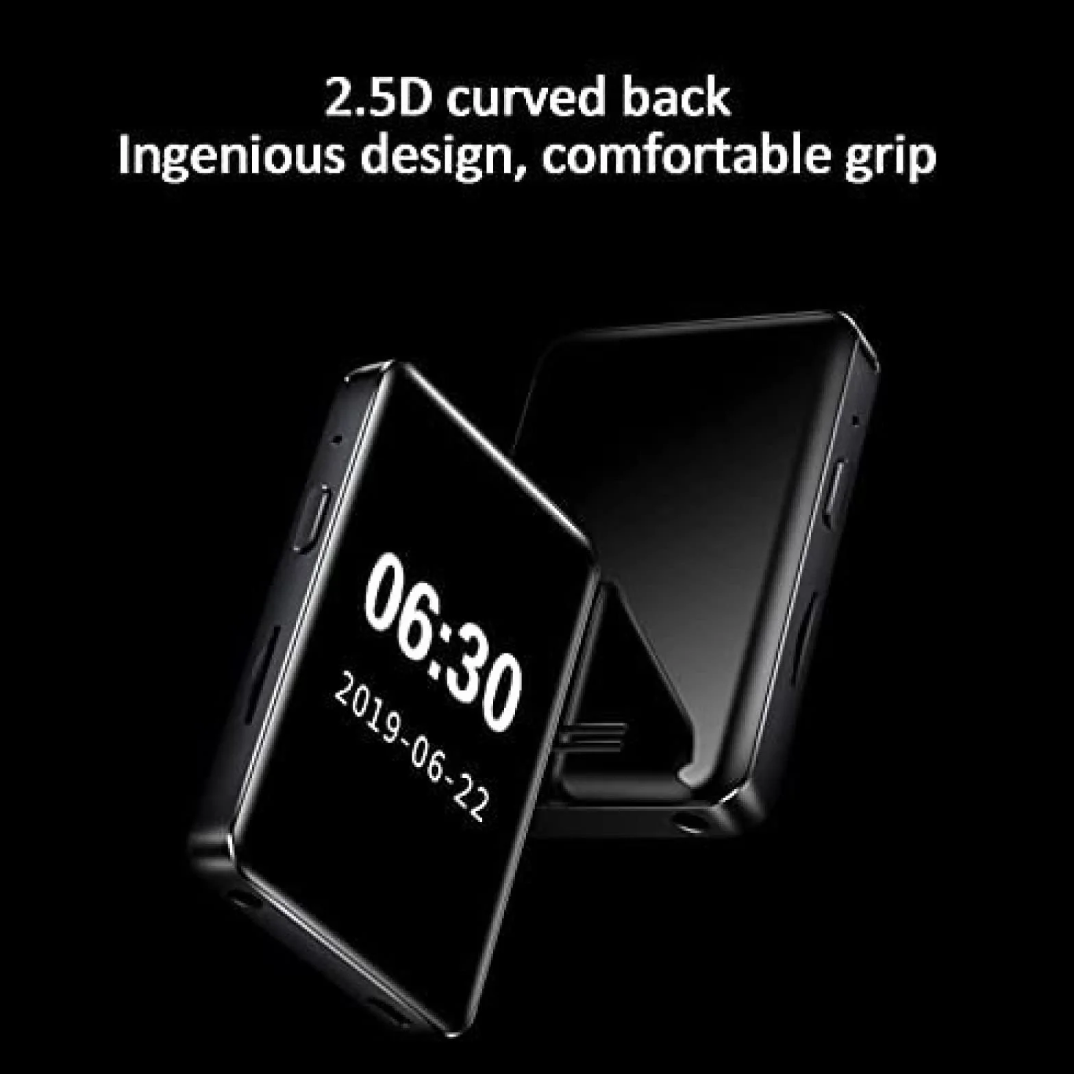 Przenośny odtwarzacz MP3/MP4 z Bluetooth 5.0 - odtwarzacz muzyczny do uruchamiania wbudowanego głośnika z ekranem HD 1,8", radiem FM, dyktafonem, czarny, 16 GB