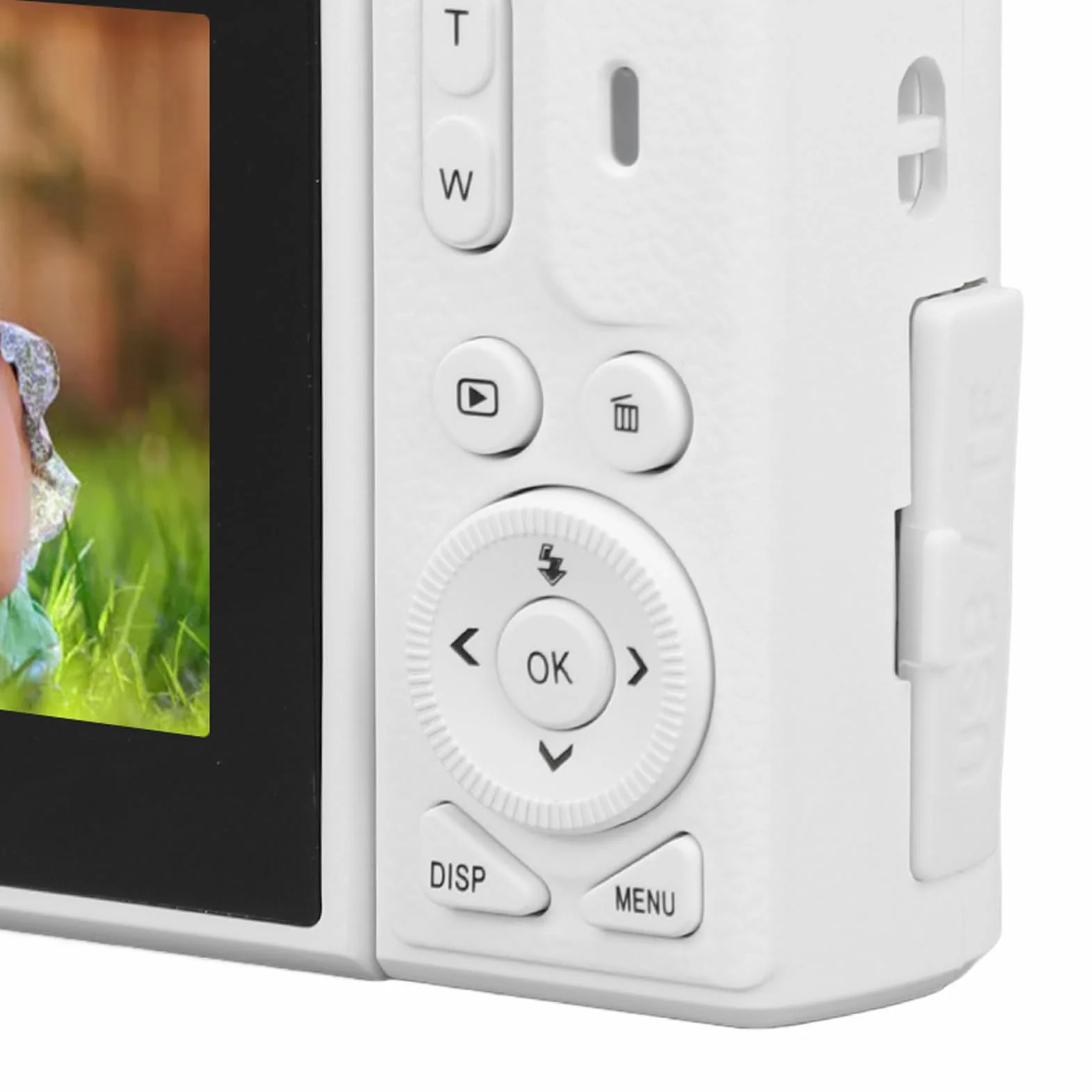 Aparat Cyfrowy 64 MP, Aparat Cyfrowy 4K, Składany Ekran, Wideo 4K, Zoom 18X, Akumulator, z 3-calowym Odchylanym Ekranem, Idealny świąteczny z łącznością USB dla (WHITE)
