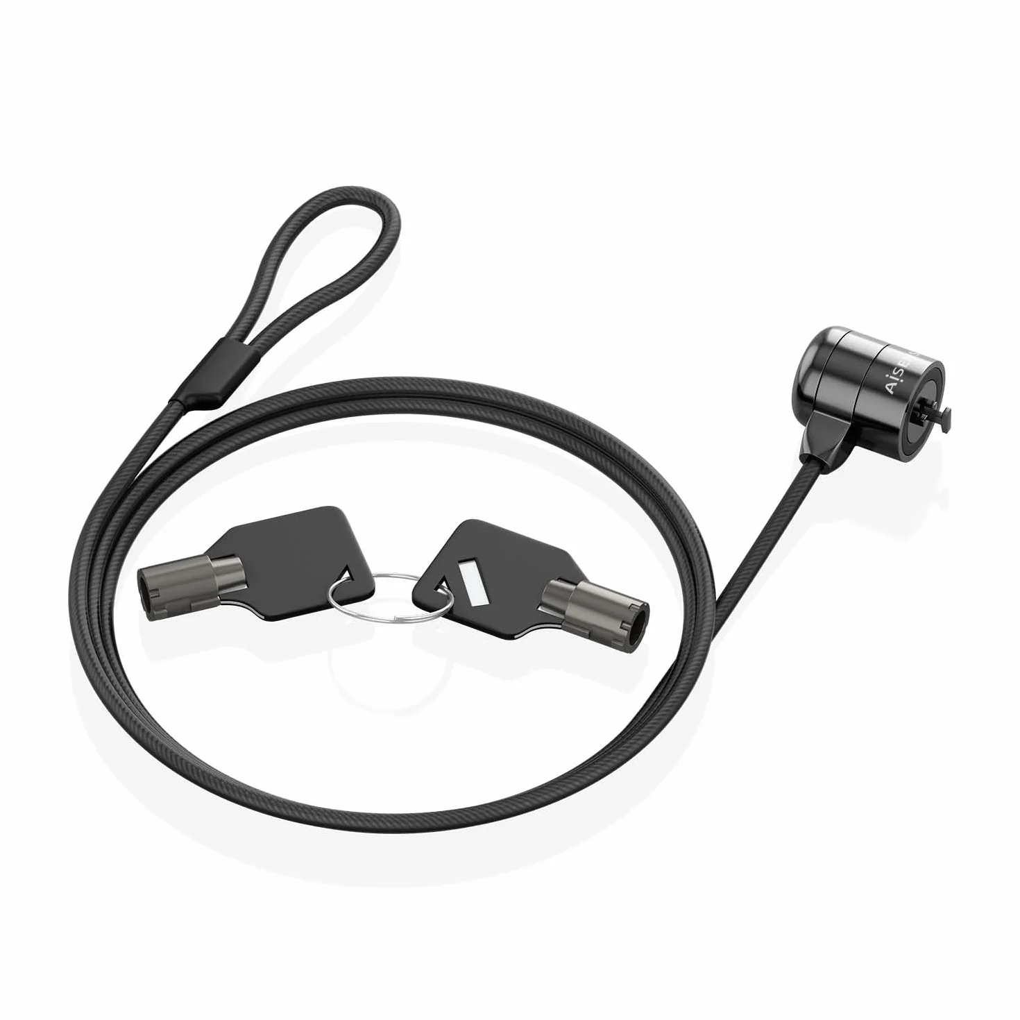 Aisens Kabel zabezpieczający ASLK-D40K04-BK 1,5 m
