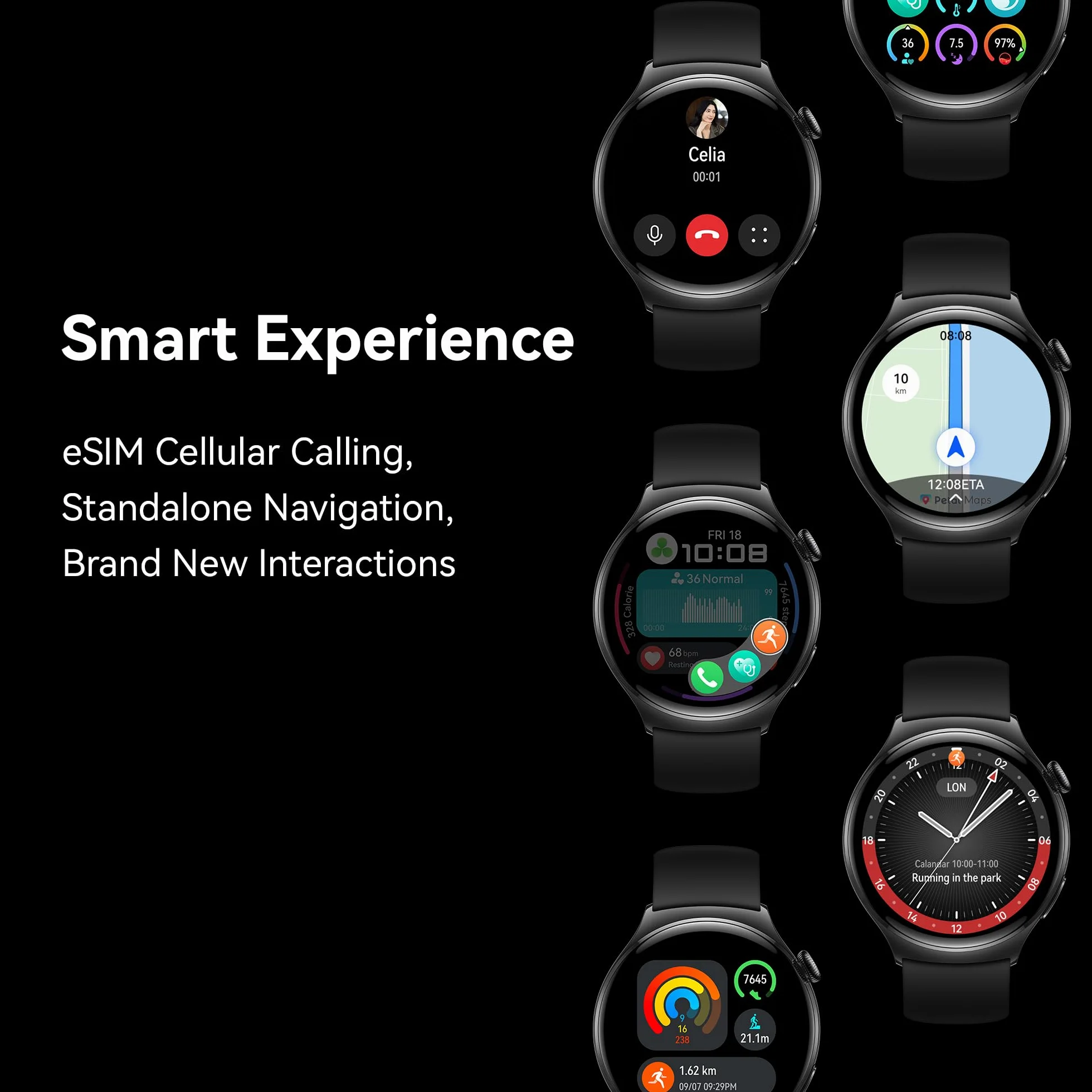 Huawei Watch 4 Smartwatch, Czarny, 32GB