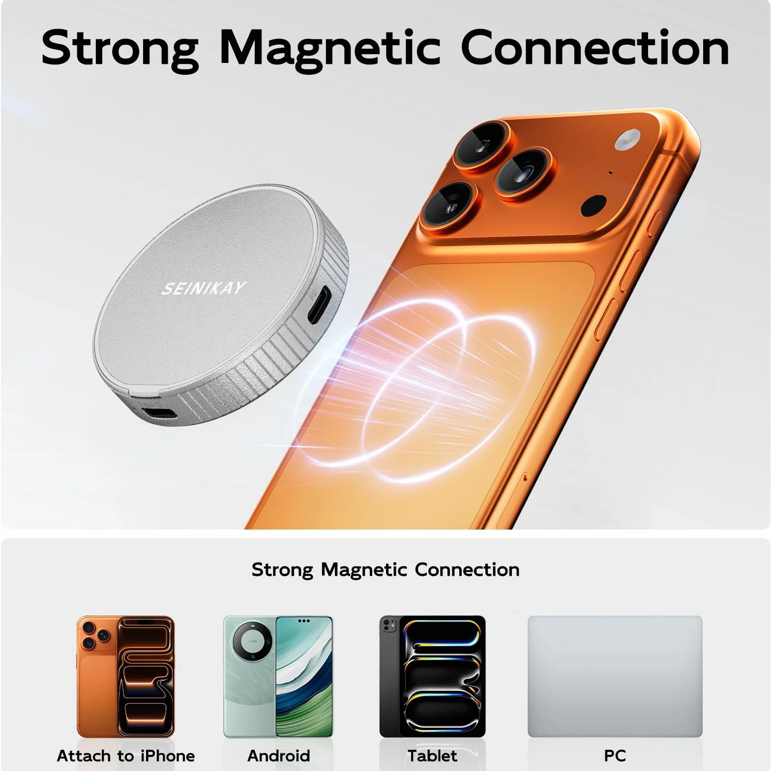 Obudowa Mini M.2, magnetyczna obudowa 2230 M.2 z portem PD do iPhone'a 15 Pro Max ProRes, prędkość 10 Gb/s, obsługuje klawisze M NVME SSD