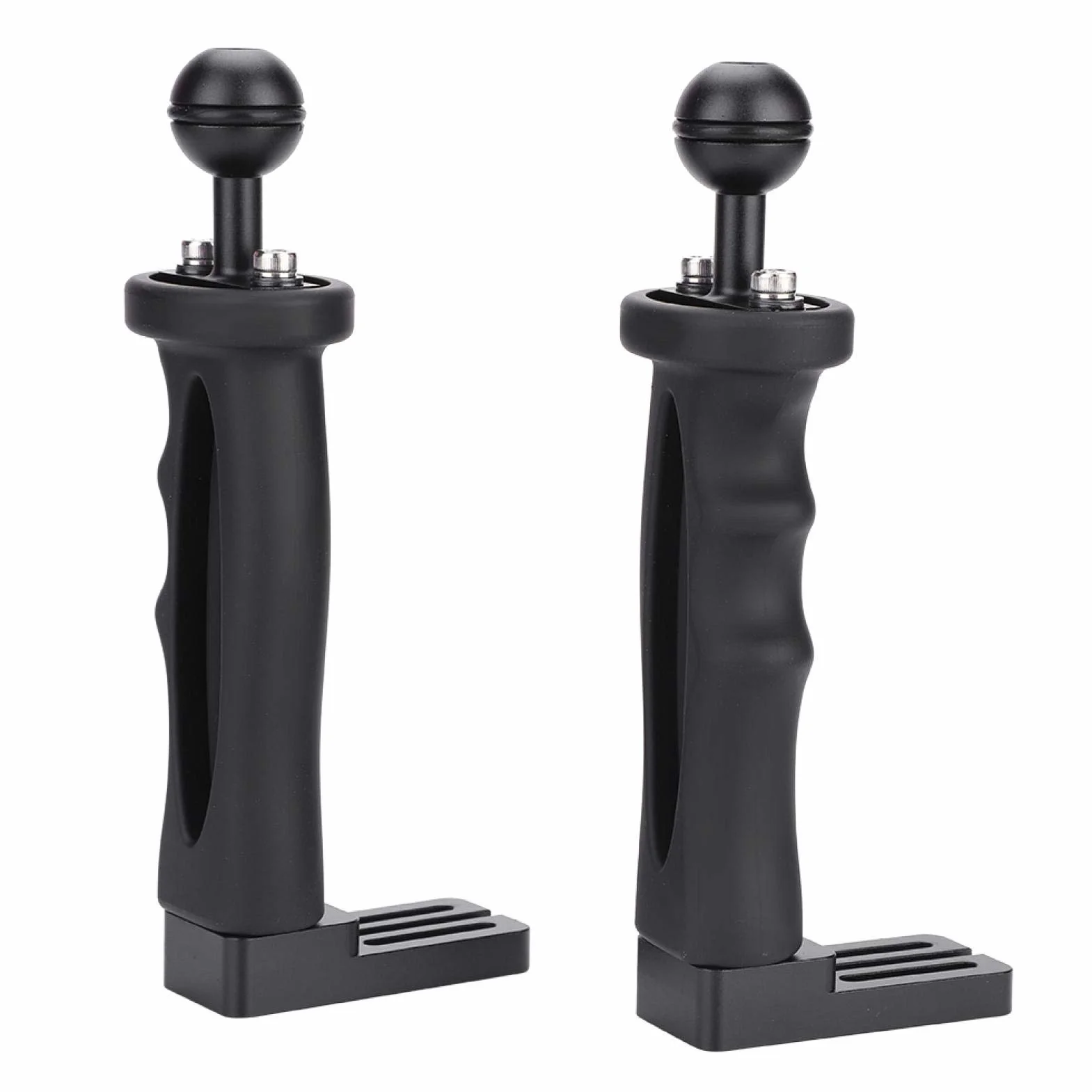 Ręczny stabilizator ze stopu aluminium, VBESTLIFE 1/10.2 cm śruby uchwyt uchwyt do obudowy kamery podwodnej, akcesoria, czarna