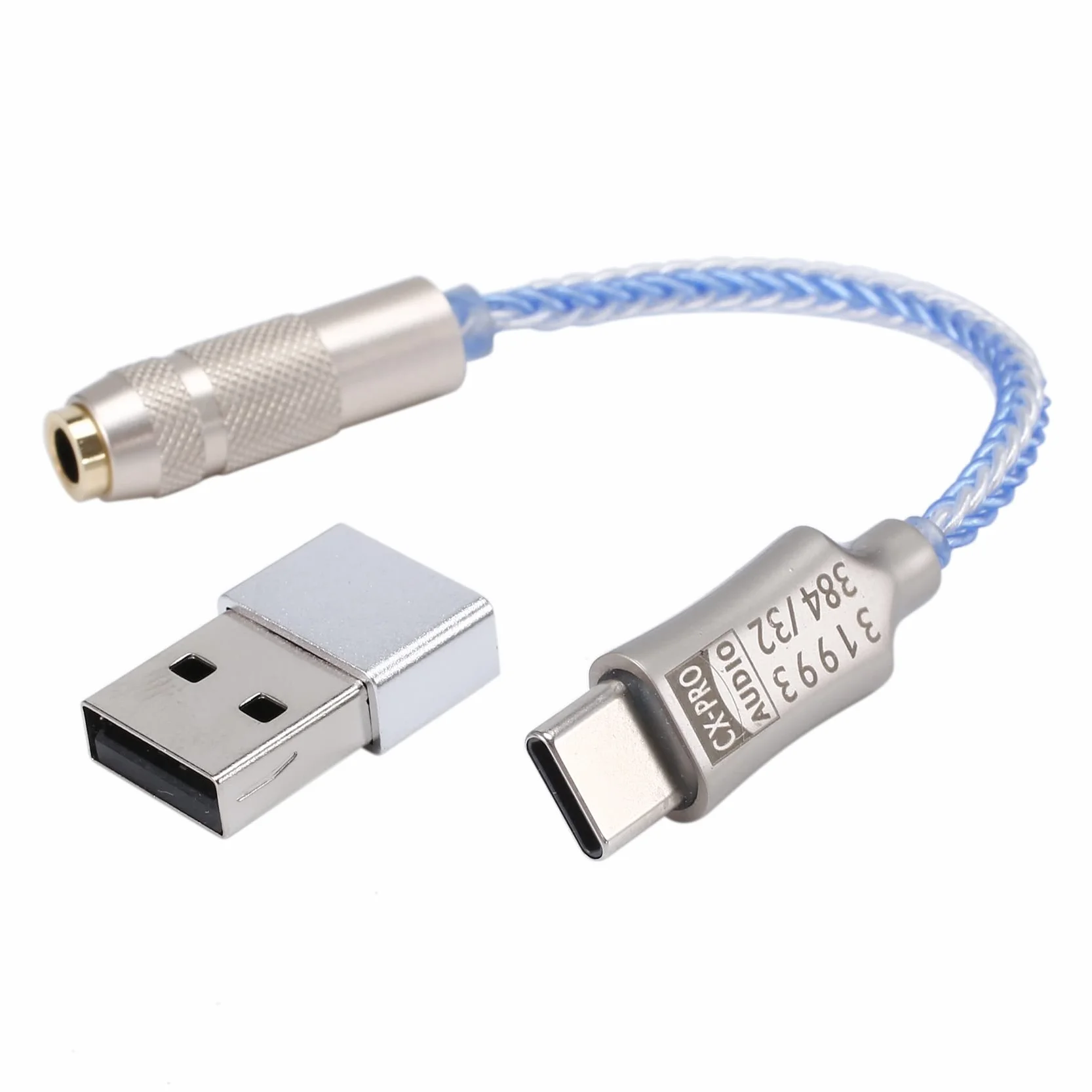 CX31993 Wzmacniacz Słuchawkowy USB C DAC 3.5mm Kabel Dekodujący Dźwięk dla Androida