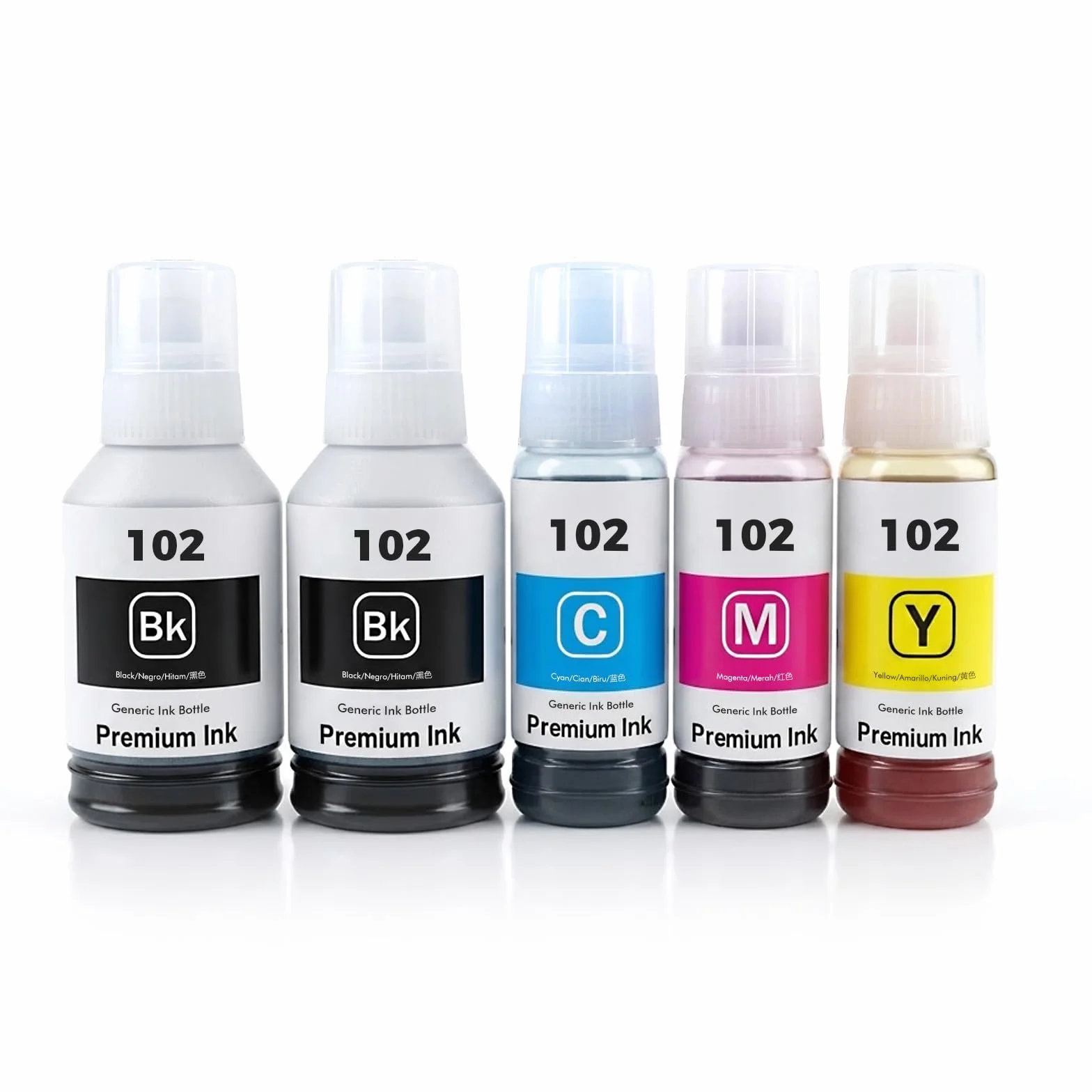 Kamo 104 102 103 Tusz Multipack kompatybilny z Epson 104 102 103 wkładami; EcoTank ET-4750 ET-3750 ET-2750 ET-2700 ET-15000 ET-4700 ET-2710 ET-2727272 0 L511 90 L3160 L3156 L3150 L3116 L3110 L110