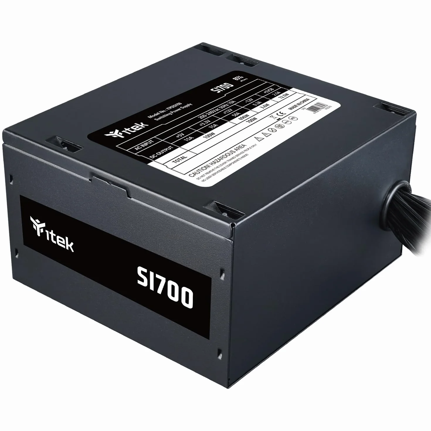 Itek Zasilacz SI700-700W - wydajność 80+- aktywny PFC - 12 cm cichy wentylator