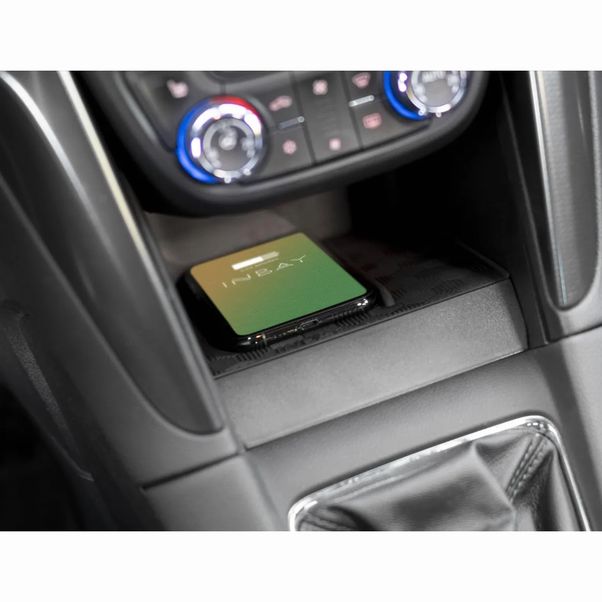 Inbay Bezprzewodowa ładowarka samochodowa do Opel Zafira C 15 W, indukcyjne ładowanie smartfonów, bezprzewodowe ładowanie z certyfikatem Qi do instalacji samochodowej, wbudowany bezprzewodowy telefon