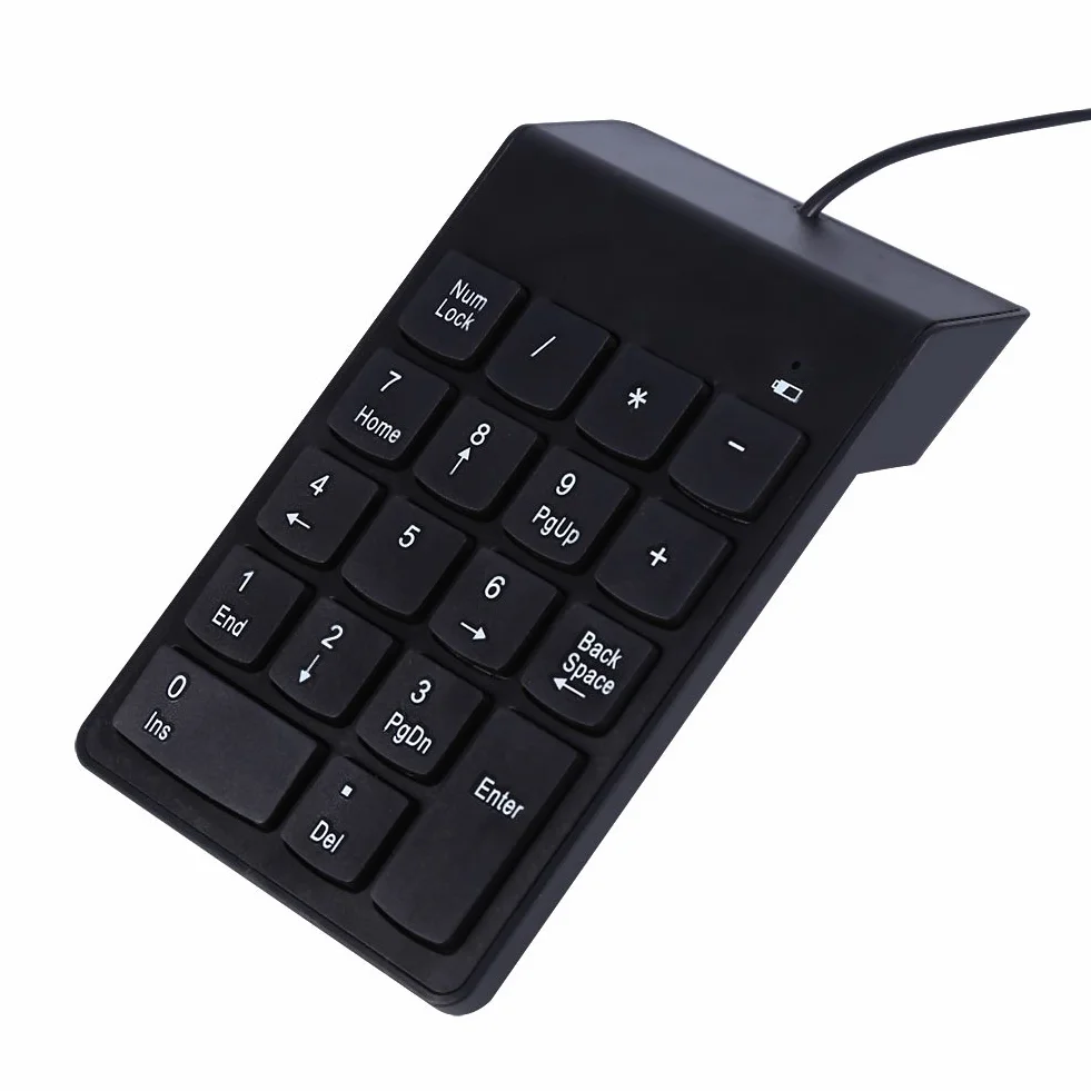 Klawiatura Numeryczna USB Mini 18 Klawiszy do Laptopa Notebook Komputer Stacjonarny