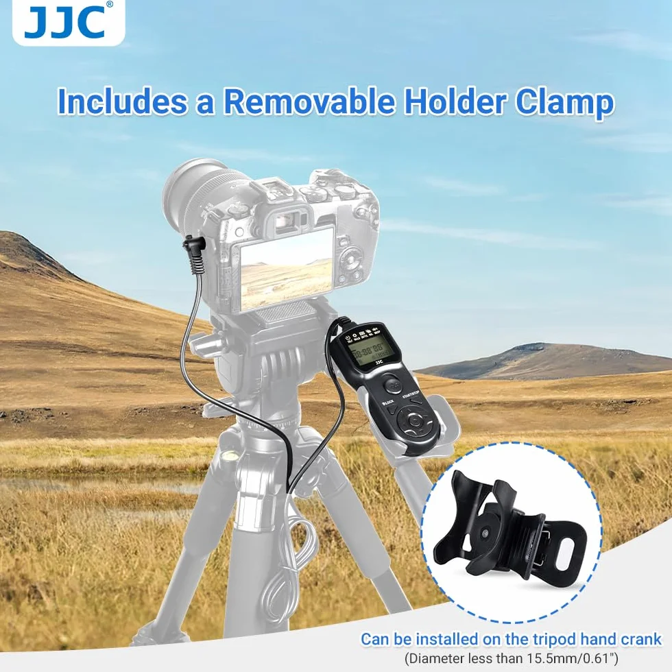 JJC Wielofunkcyjny Timer Pilot Zdalnego Sterowania z Uchwytem Na Statyw do Sony ZV-1 A1 A9II A7 A7II A7M3 A7M4 A7RII A7RM3 A7RM4 A7S A6600 A6400 A6100 RX100M7 Zastępuje RM-SPR1