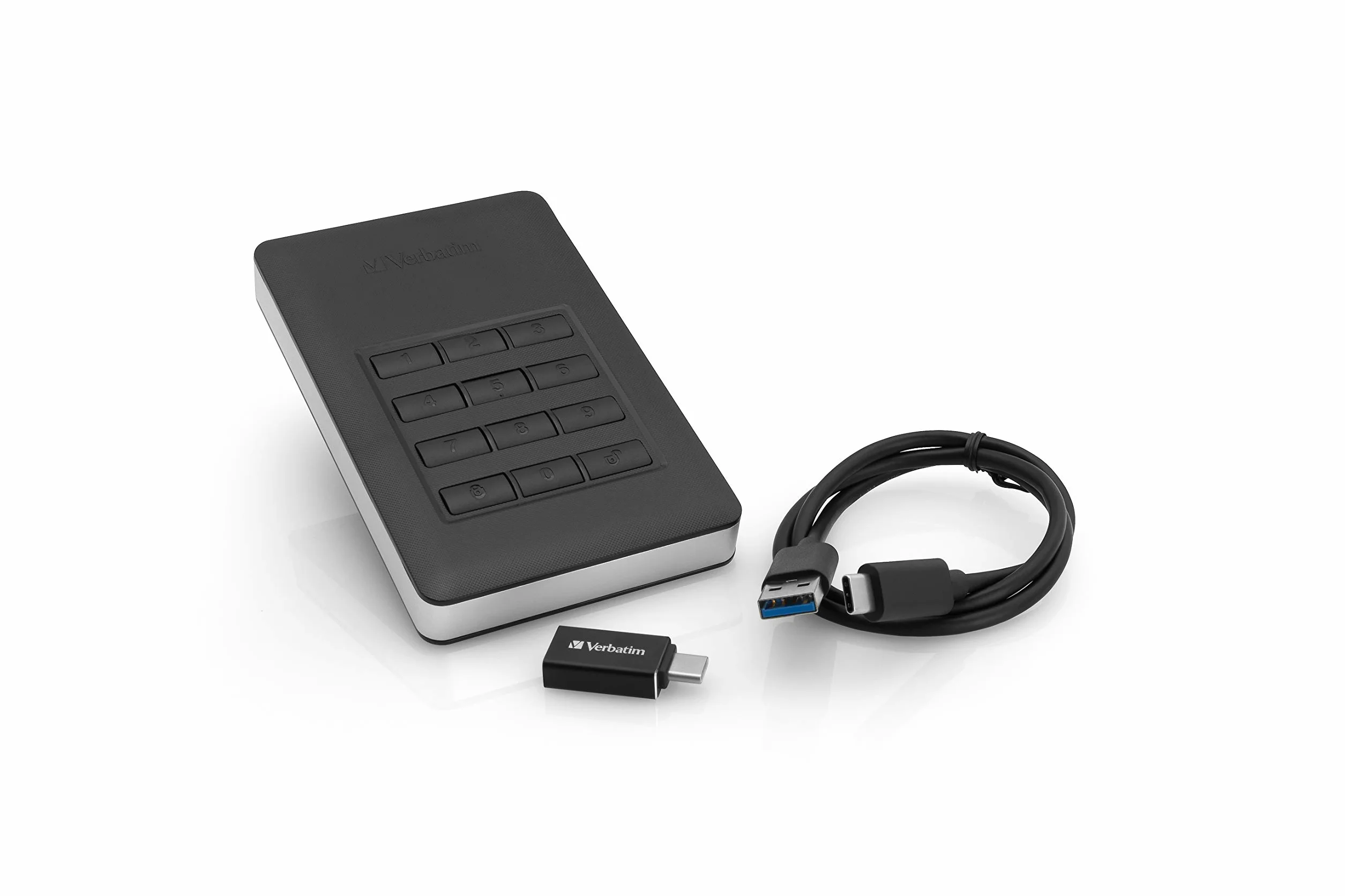 Verbatim Store 'n' Go Secure Port. HDD USB 3.1. Gen 1. 2 TB, Black, 53403 (USB 3.1. Gen 1. 2 TB, Black With Keypad Access)