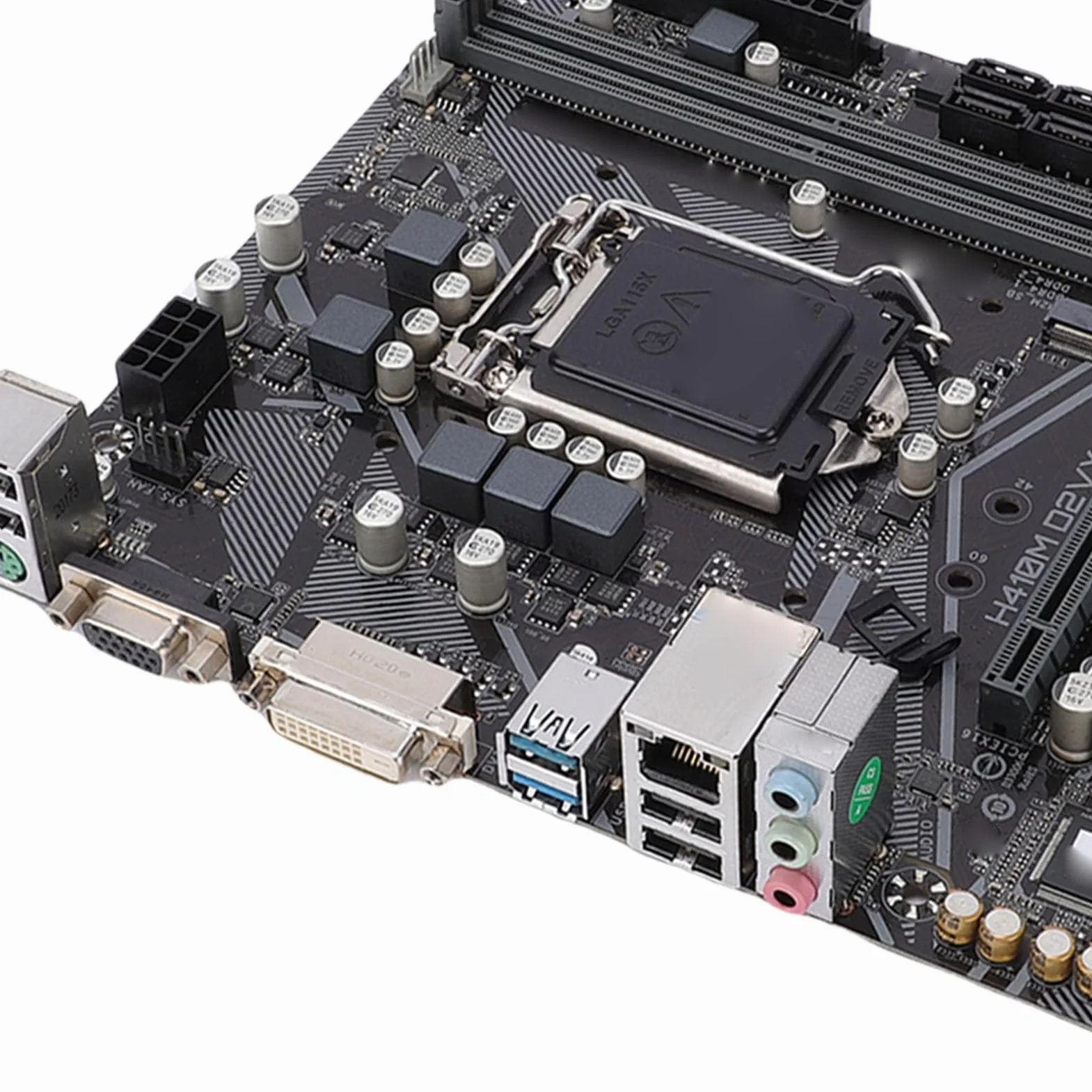 Generic Płyta Główna M-ATX H410M-D2VX-SI do Komputerów Stacjonarnych z Gniazdami PCI-E Pasuje do Procesora CPU 10. Generacji dla Entuzjastów Gier