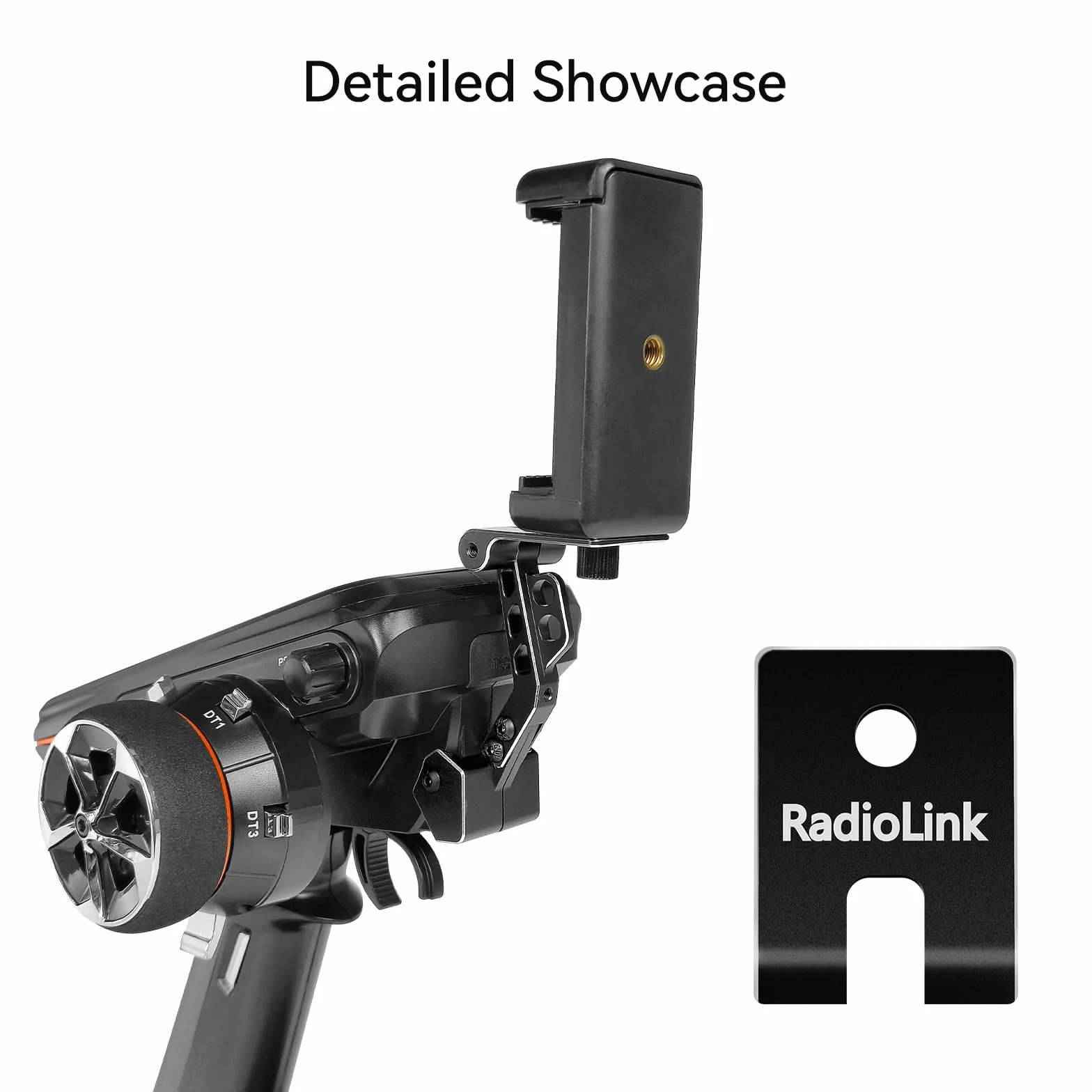 Radiolink RC8X Uchwyt 5,8G FPV Monitor Telefon Uchwyt CNC Stop Aluminium Urządzenie RC Do Zdalnego Sterowania RC8X Czarny