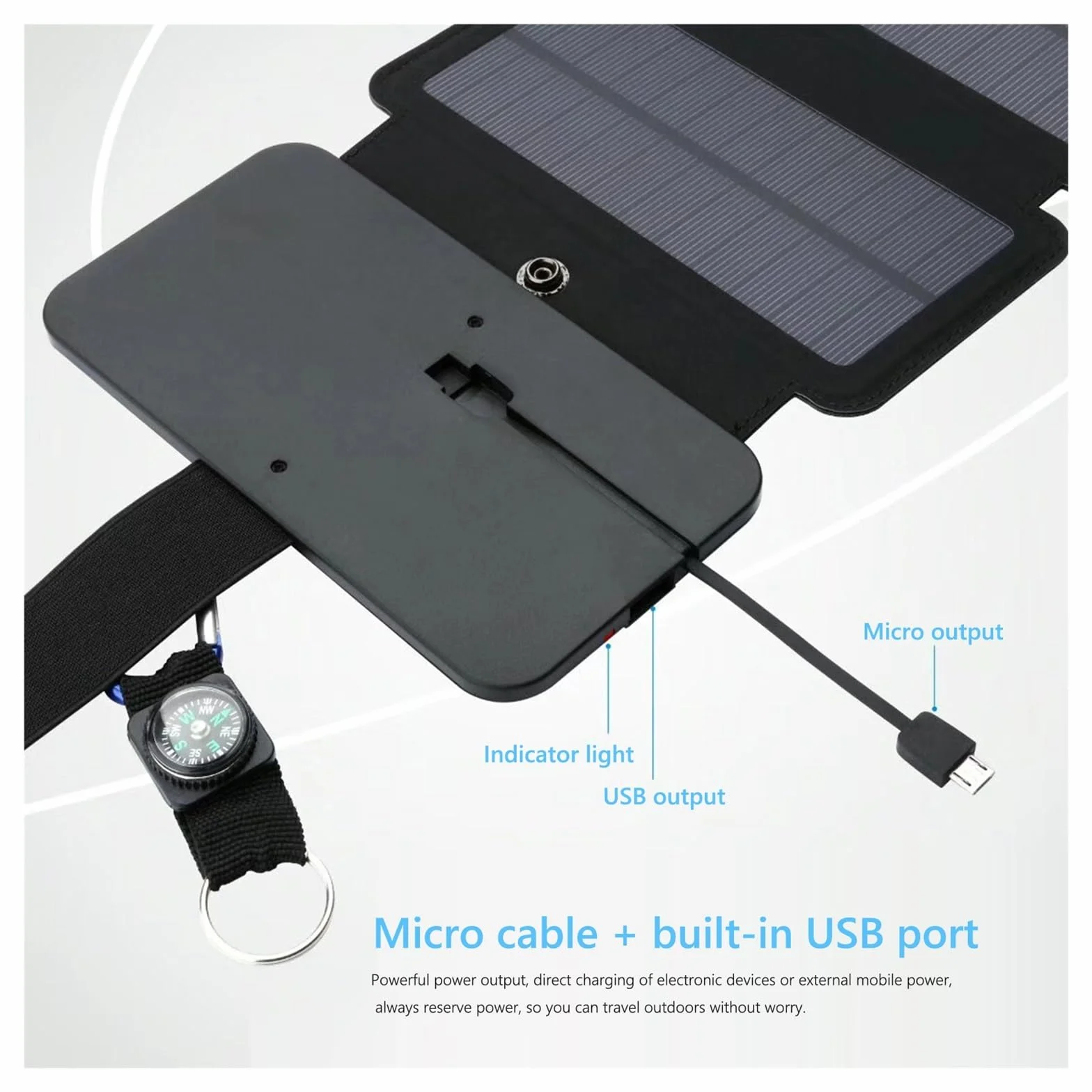 łAdowarka Z Panelem SłOnecznym 80/20W składany panel słoneczny przenośny USB 5V wodoodporny ogniwo słoneczne zewnętrzna mobilna ładowarka do ładowania telefonu(80W 5 solar panels)