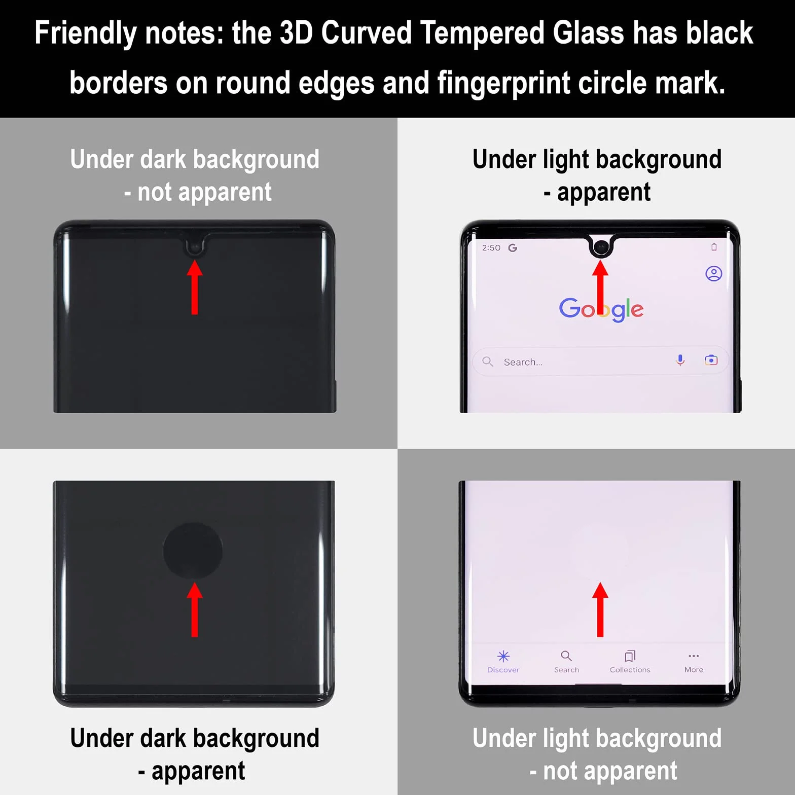 [Kompatybilne z odciskami palców] 2-pak hartowanego szkła 3D do Google Pixel 6 Pro ochraniacz ekranu + 2-pak osłony obiektywu aparatu, odblokowanie odcisków palców] [odporne na zarysowania] [praca z etui]
