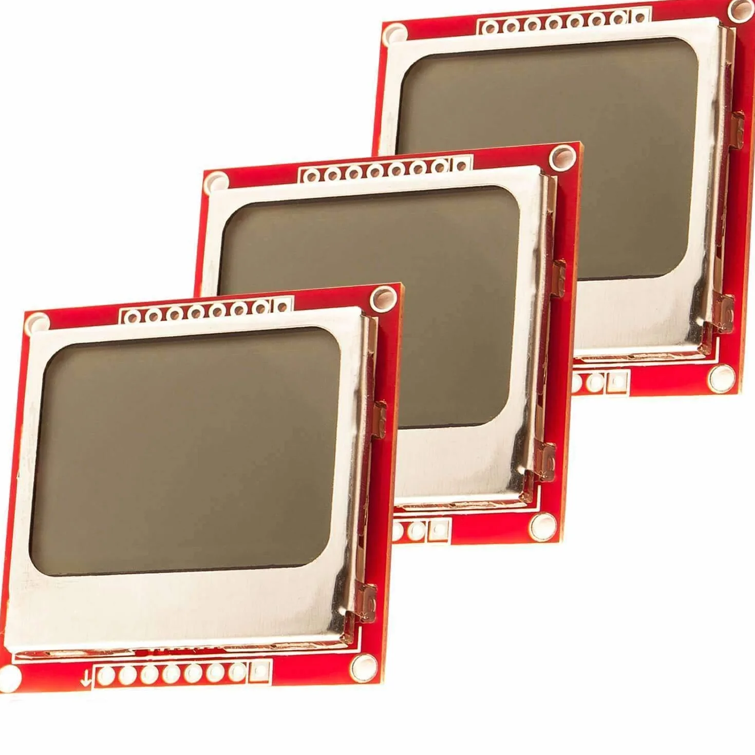 AZDelivery 3 x 84x48 pikseli wyświetlacz LCD z białym podświetleniem i czarne znaki kompatybilne z Arduino, Joystick PS2 Gamepad w tym E-Book!