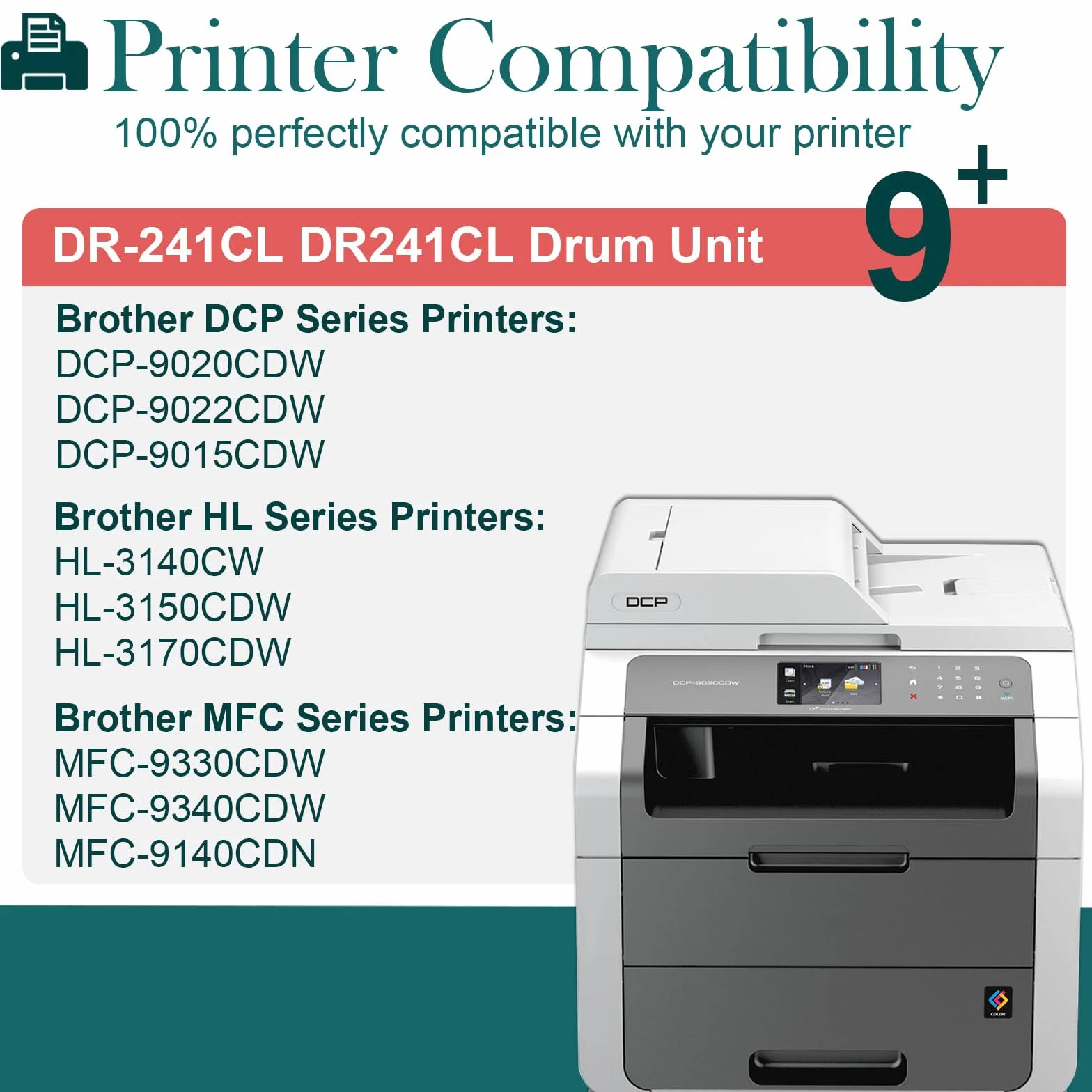 Bęben kompatybilny Brother DR241CL czarny do DCP-9020CDW HL-3140CW MFC-9330CDW