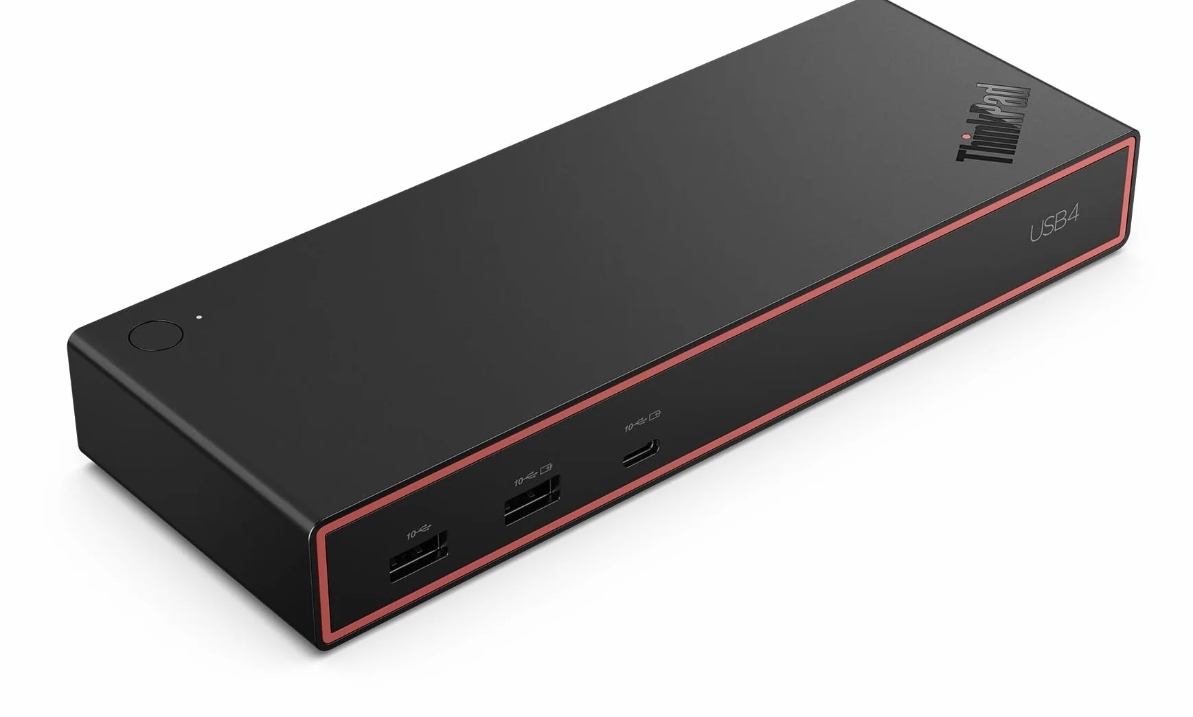 Lenovo ThinkPad USB4 Dock 5000-100W EU - stacja dokująca USB4 - czarna z czerwonym profilem