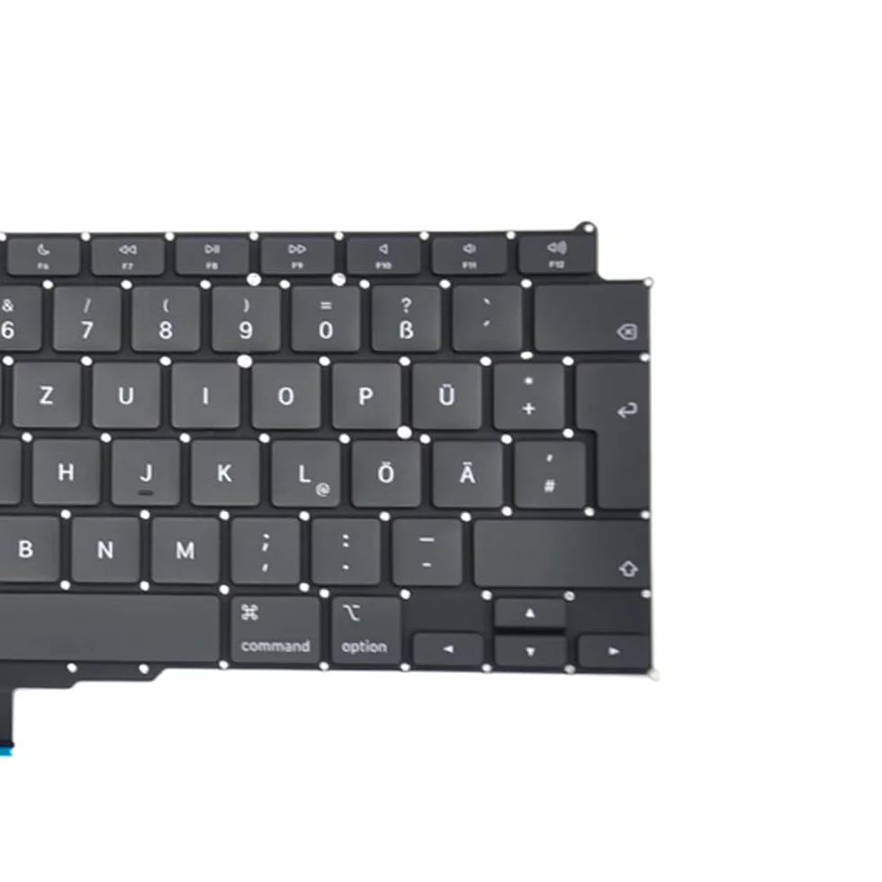 Zamienna niemiecka klawiatura QWERTZ, kompatybilna z MacBook Air Retina 13" M1 A2337, klawiatura + śruby + śrubokręt
